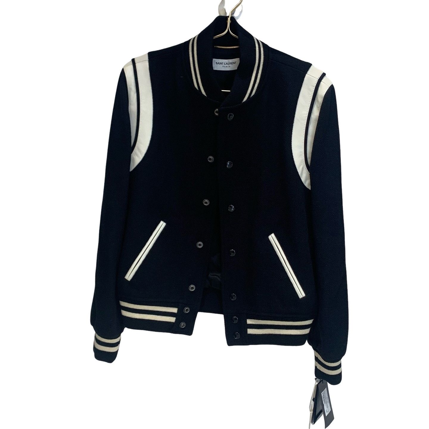 SAINT LAURENT PARIS Teddy Jacket navy When Hedi Slimane introduced
