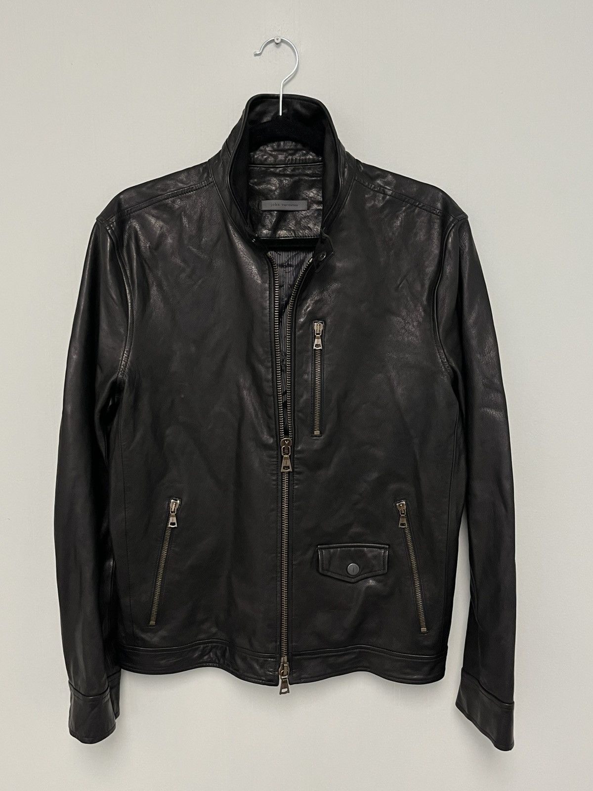 John Varvatos York Leather Jacket. size EU 48 USA 38 Size US M / EU 48-50 / 2 - 3 Thumbnail
