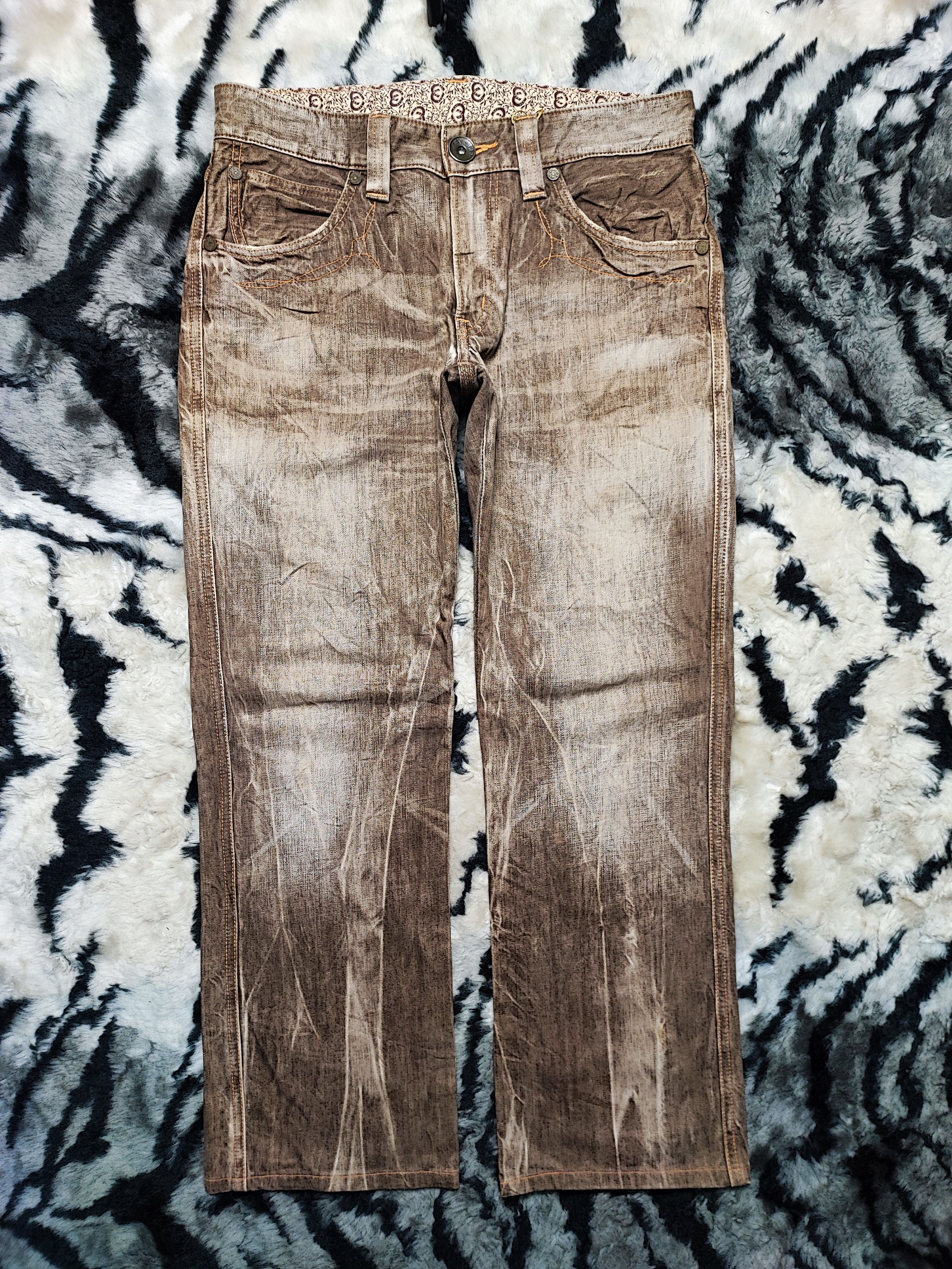 Kapital Vintage Edwin 503 Blue Trip Distressed Rusty Mud Jeans 36 Size US 34 / EU 50 - 2 Thumbnail