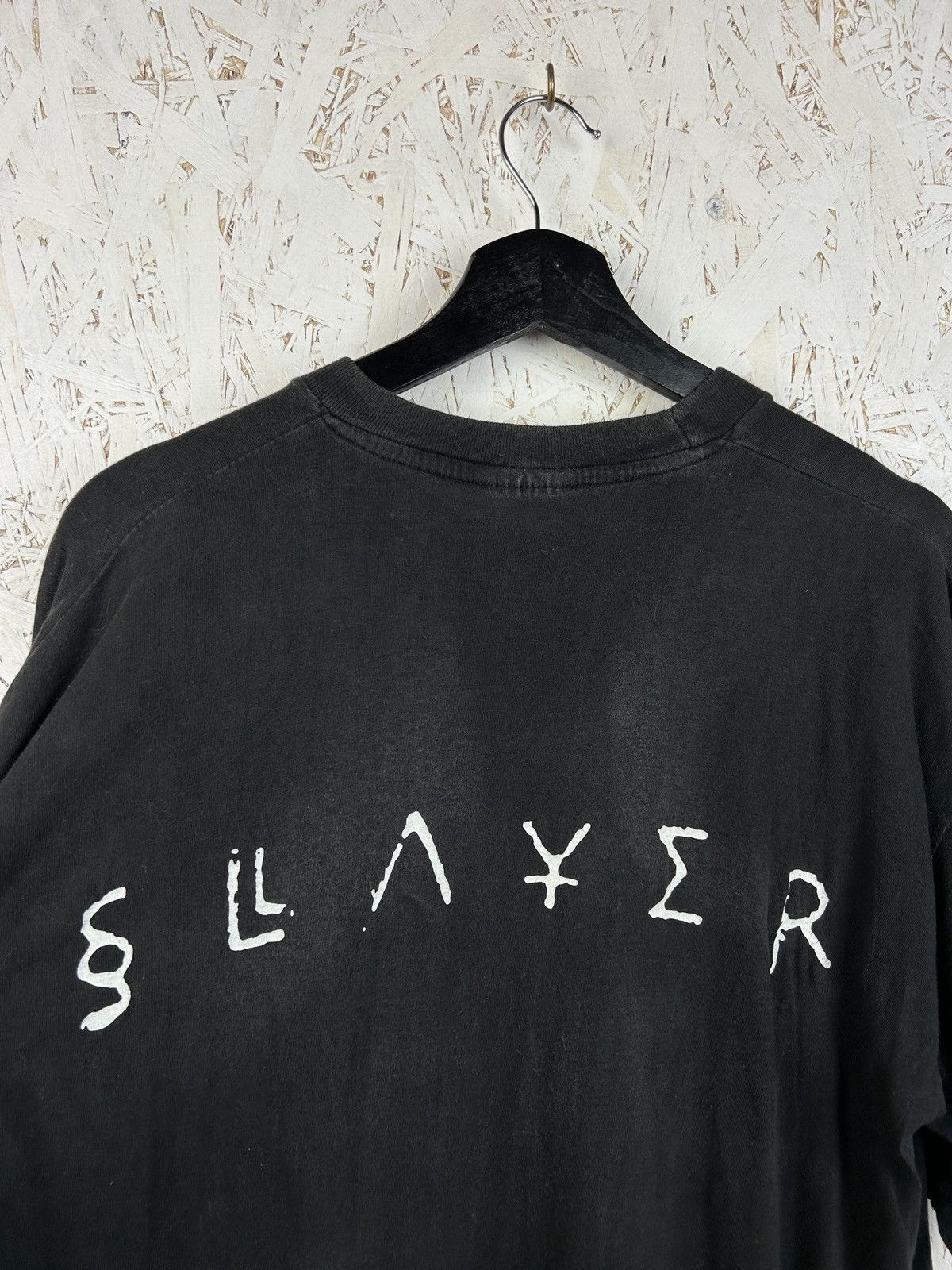 Band Tees 90s Slayer Diabolus In Musica Tour Single Stitch Faded Tee Size US L / EU 52-54 / 3 - 7 Thumbnail