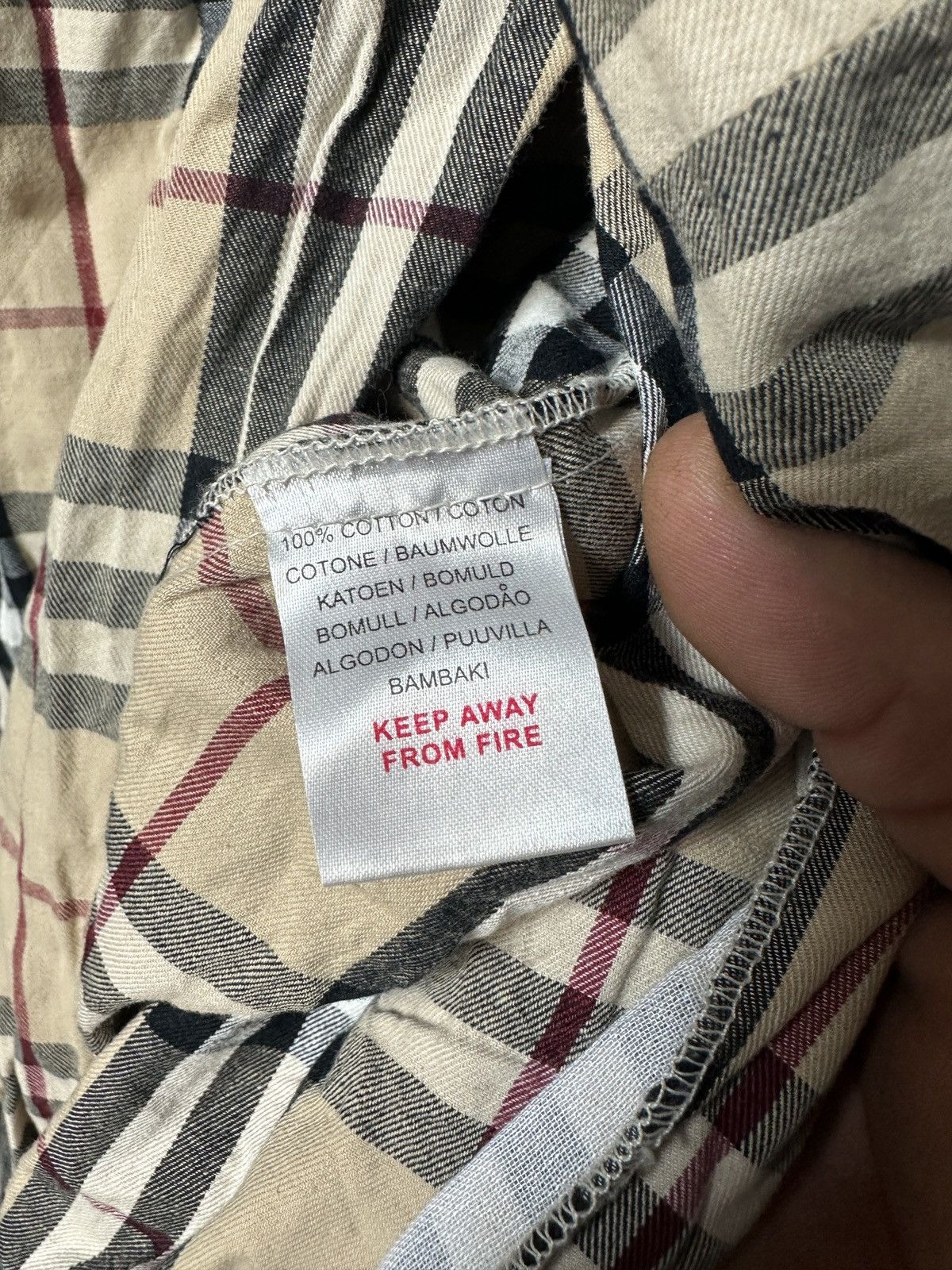 Burberry Vintage Burberry One Set Pajamas Nova Check Size ONE SIZE - 5 Thumbnail