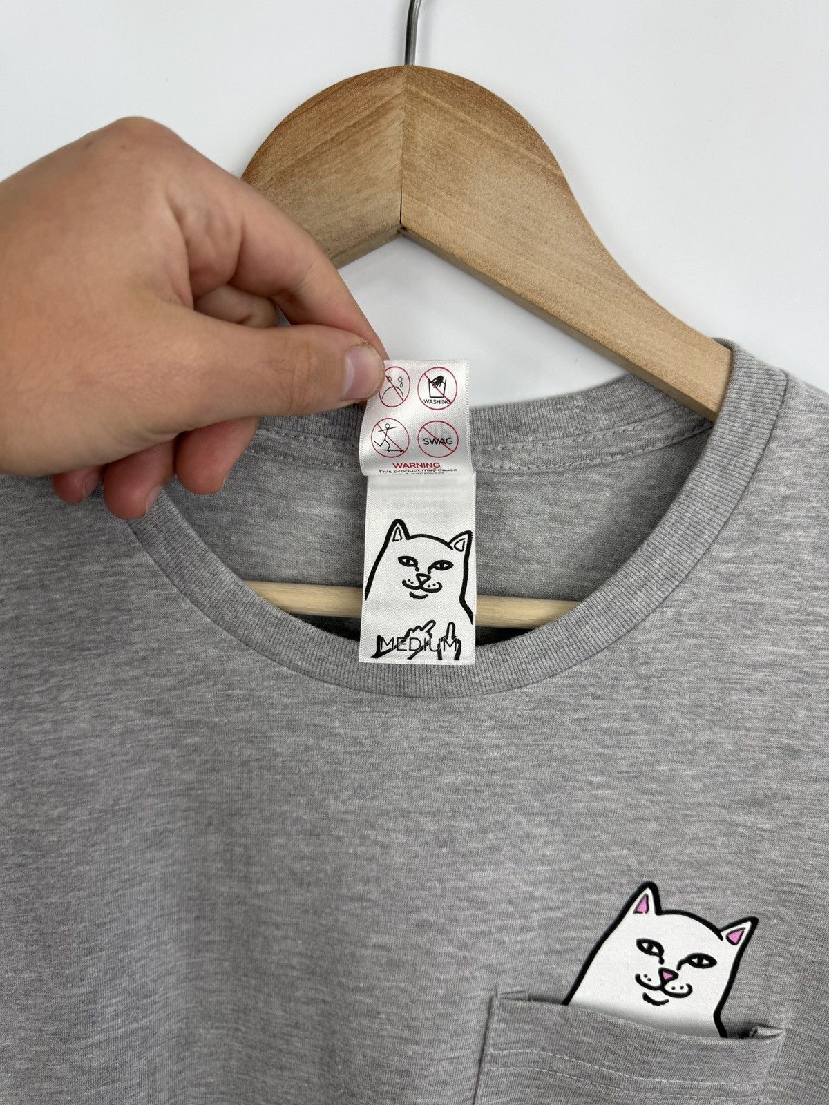 RIPNDIP NWT❗️ RIPNDIP Lord Nermal Pocket T-Shirt Cat Fack Rare Size M / US 6-8 / IT 42-44 - 7 Thumbnail