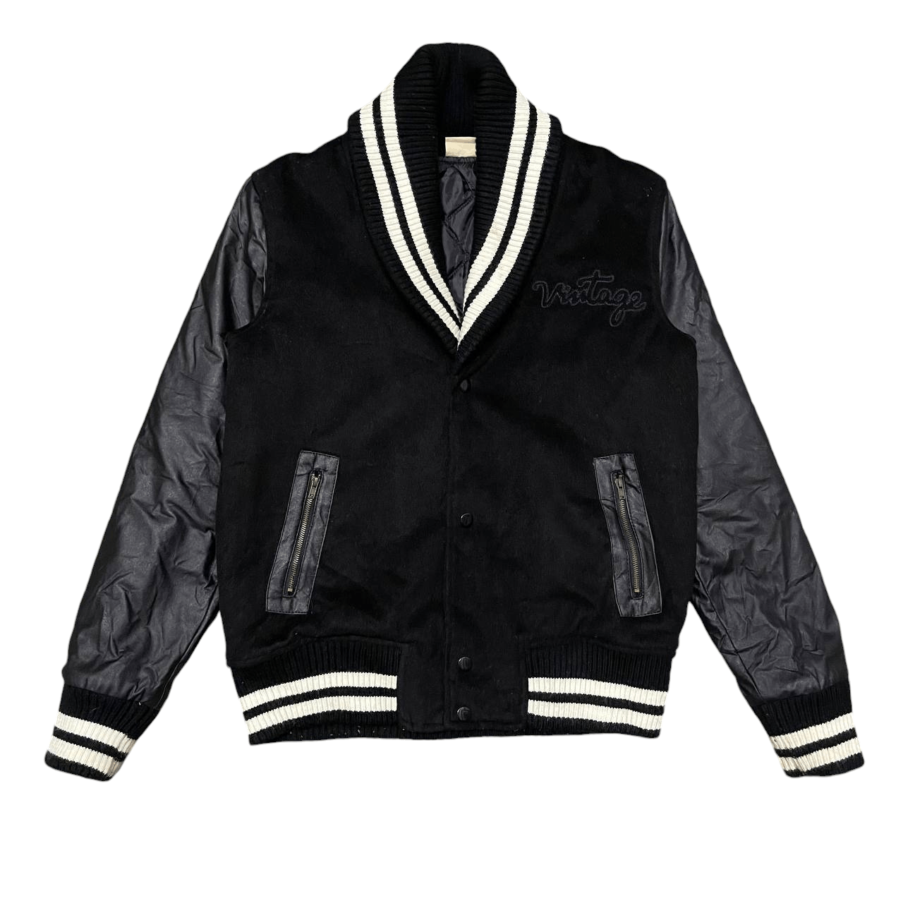 Japanese Brand Vintage Blue Moonblue Varsity Jacket Size US S / EU 44-46 / 1 - 1 Thumbnail