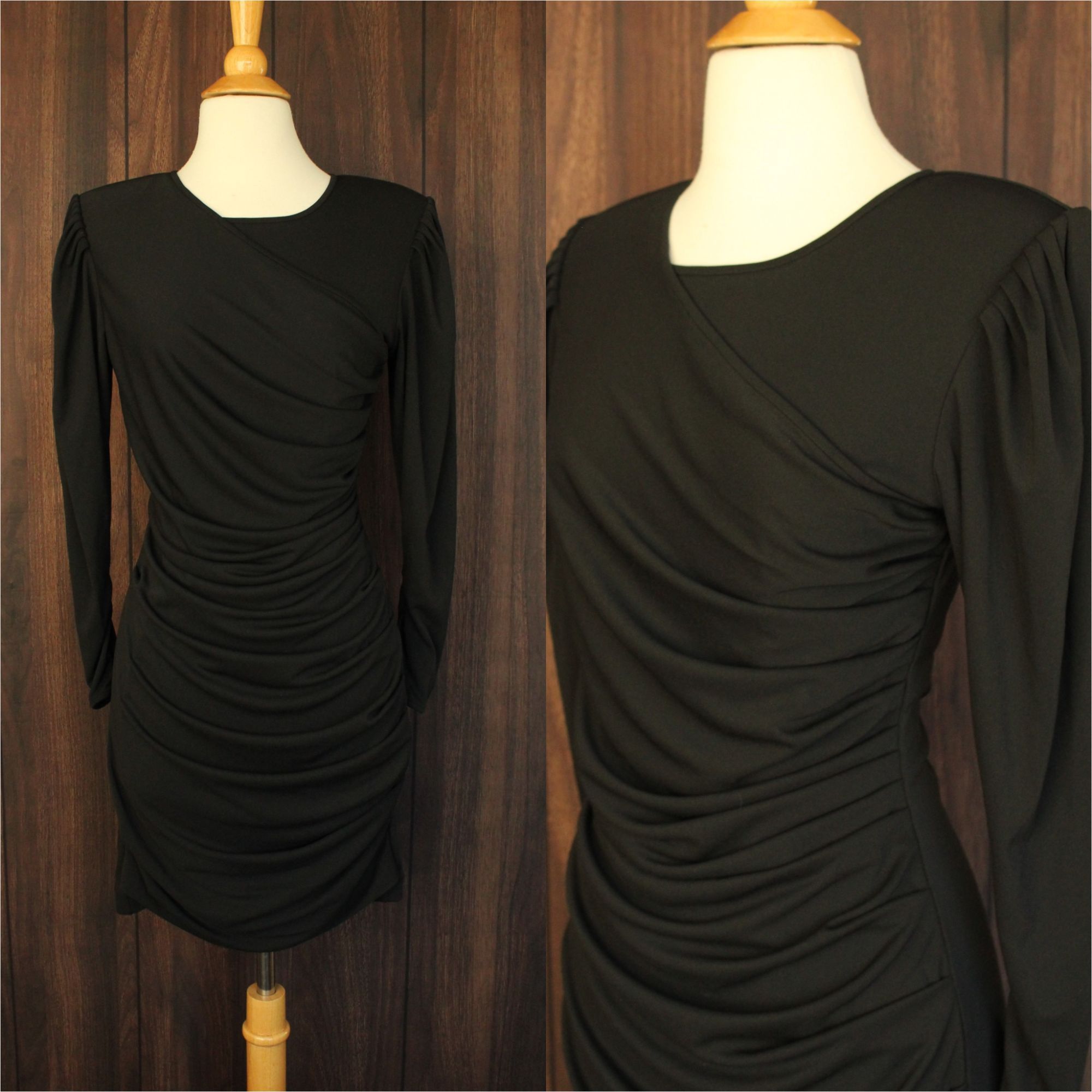 Anine Bing Anine Bing Alaia Dress, New With Tags, Black Ruched Bodycon, Size M / US 6-8 / IT 42-44 - 1 Thumbnail