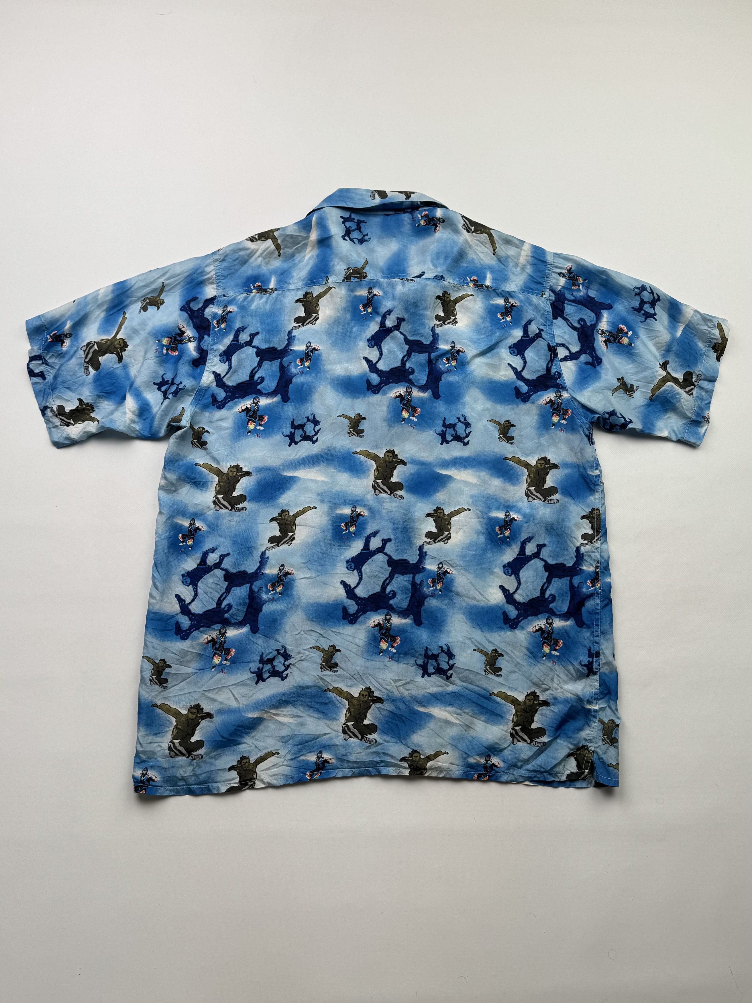Japanese Brand Vintage Silk Shirt B762(V292)E2 Size US L / EU 52-54 / 3 - 5 Thumbnail