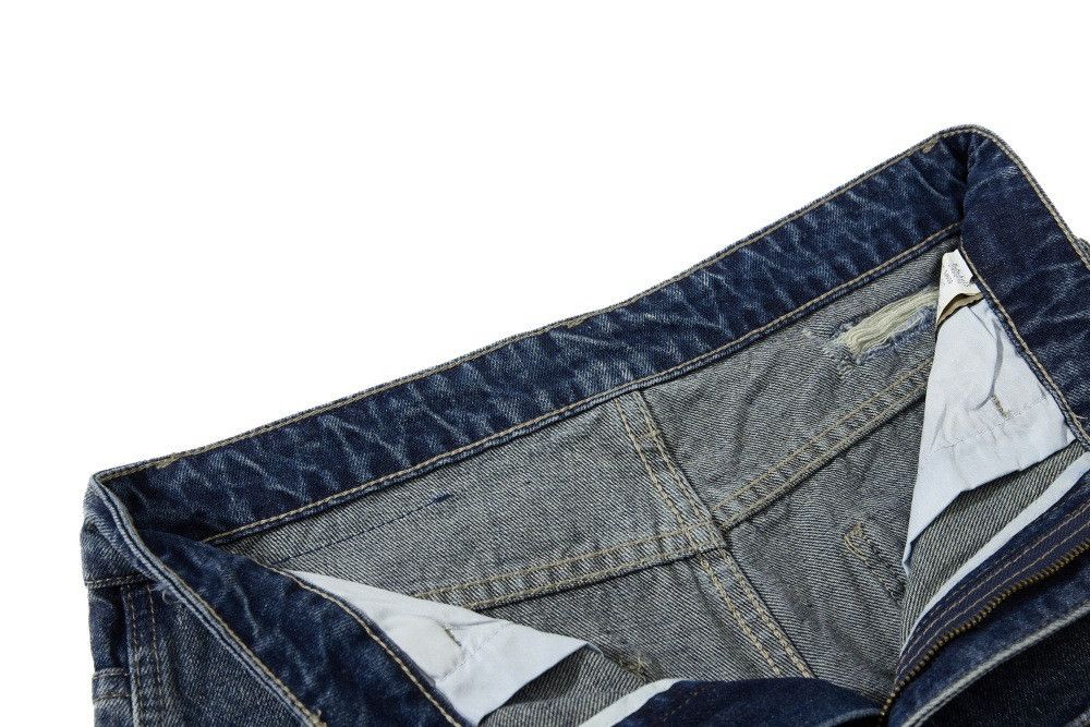 Vintage Men's Retro Punk Distressed Washed Wide-Leg Jeans Size US 32 / EU 48 - 3 Thumbnail