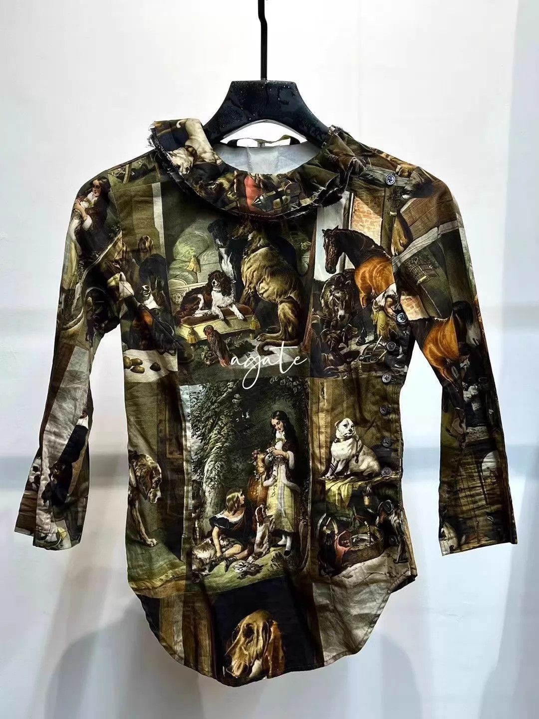 Paul Harnden Shoemakers Paul Harnden Painted Shirt XS Chest 85 Size XS / US 0-2 / IT 36-38 - 1 Thumbnail