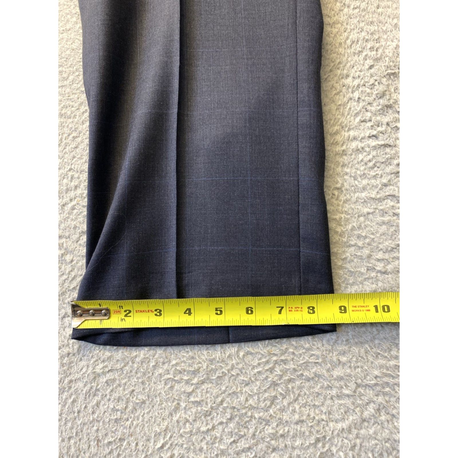 Ralph Lauren LAUREN RALPH LAUREN Dress Pants 38 x 30 Dark Gray Window Pane Slim Fit Belted Mens Size US 38 / EU 54 - 5 Thumbnail
