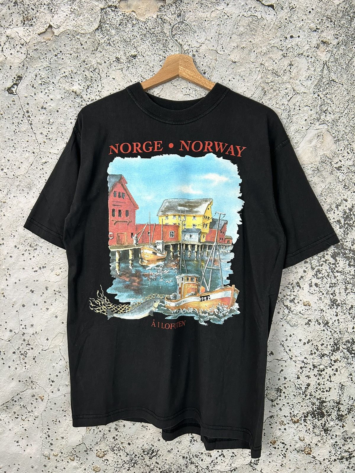 Other Vintage Norway Graphic Tee 90s Tourist Landscape Hype Size US L / EU 52-54 / 3 - 1 Thumbnail