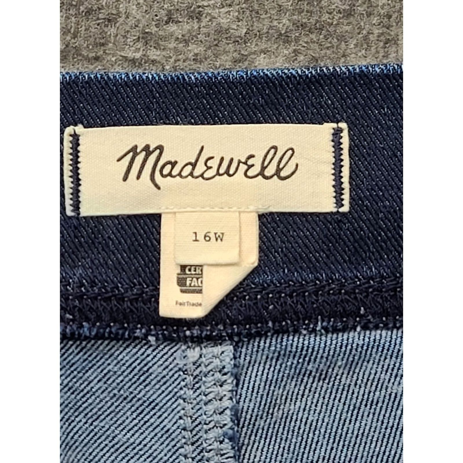Madewell Madewell Perfect Vintage Jeans Women’s 16W 26in Inseam High Rise Straight Stretch Denim Blue 5-Pocket 90s Vintage Fashion Girls/Women? Size 38" / US 16 / IT 52 - 2 Thumbnail