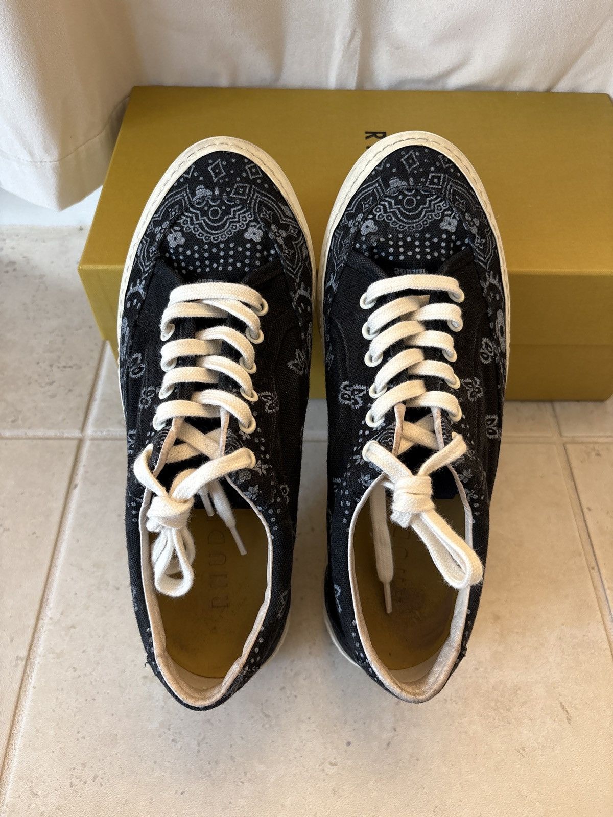 Rhude Rhude V2 Low Black Bandana Size US 8 / EU 41 - 5 Thumbnail