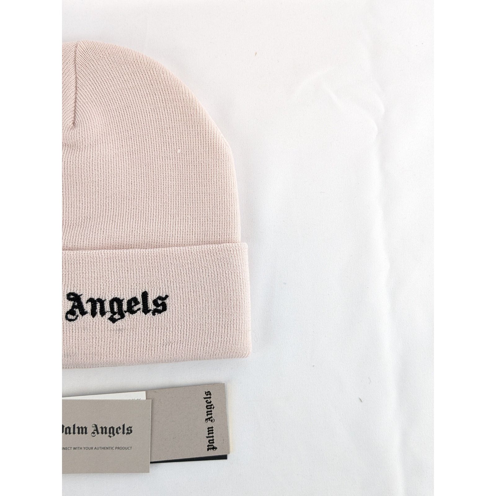 Palm Angels o1rshd1 Size: OS / Classic Logo Beanie in Butter Black Size ONE SIZE - 2 Thumbnail