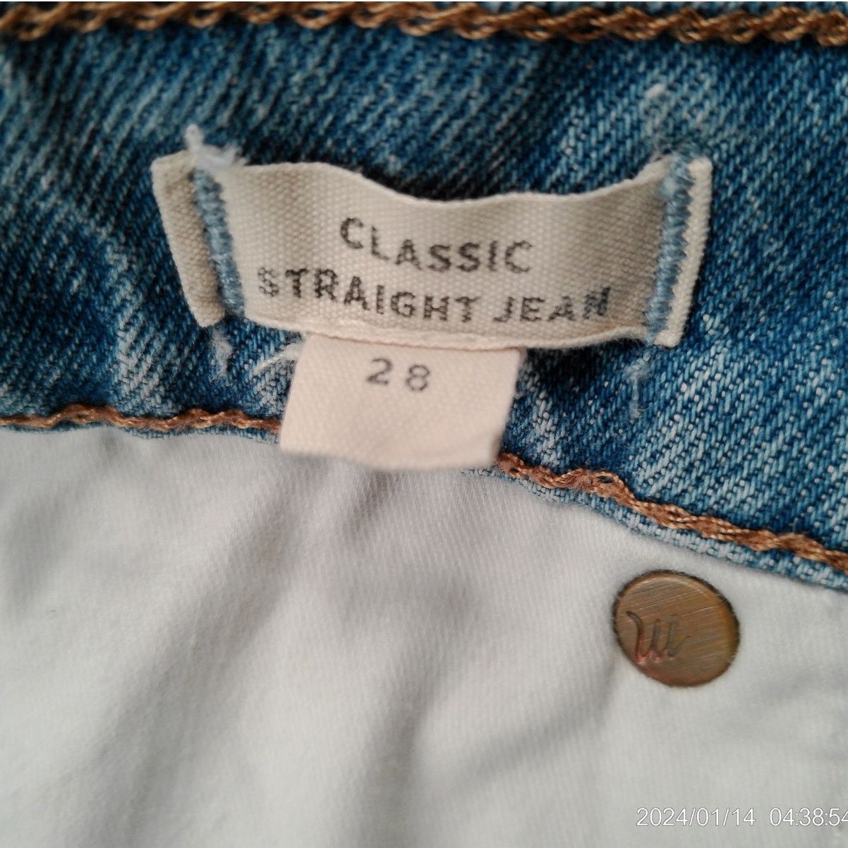 Madewell Madewell Classic Straight Jean M3520 Nearwood Wash Size 28" / US 6 / IT 42 - 5 Thumbnail