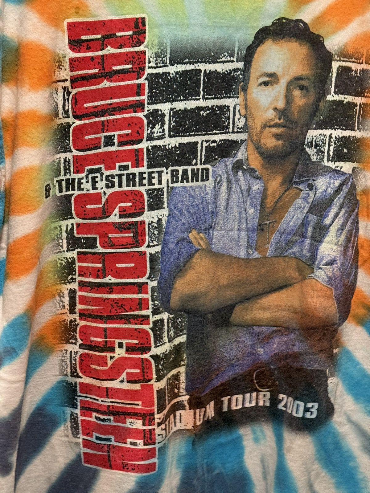Delta Rare 2003 Bruce Springsteen E Street Band Tie-Dye Tour Tee Size US XL / EU 56 / 4 - 4 Thumbnail