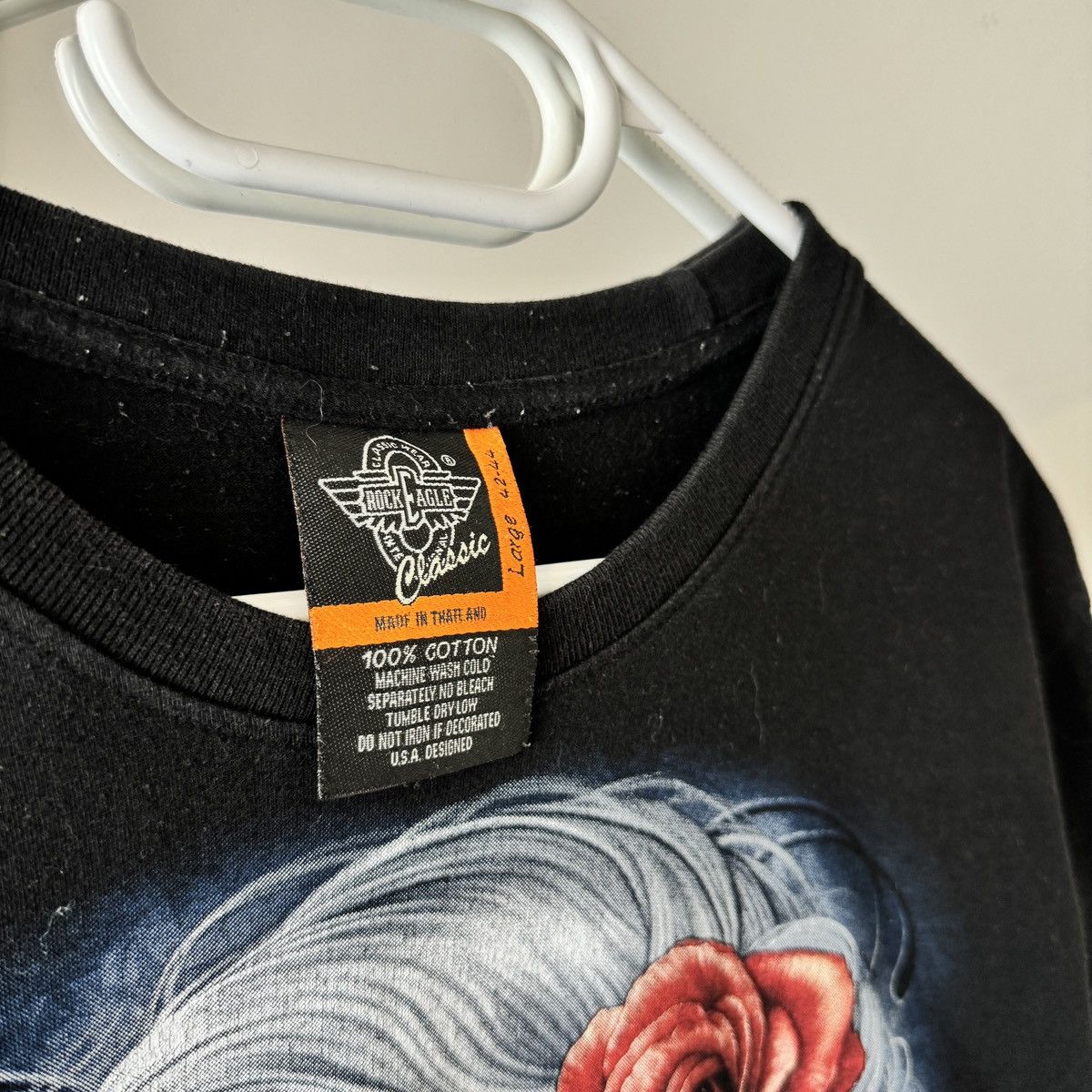 Vintage Vintage T-shirt Tattoo Style Skull 90s Rock Single Stitch Size US L / EU 52-54 / 3 - 3 Thumbnail