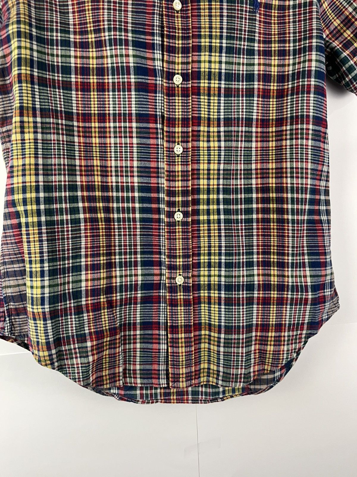 Ralph Lauren Ralph Lauren Plaid Indian Cotton ShortSleeve Shirt Button Up Size US S / EU 44-46 / 1 - 4 Thumbnail