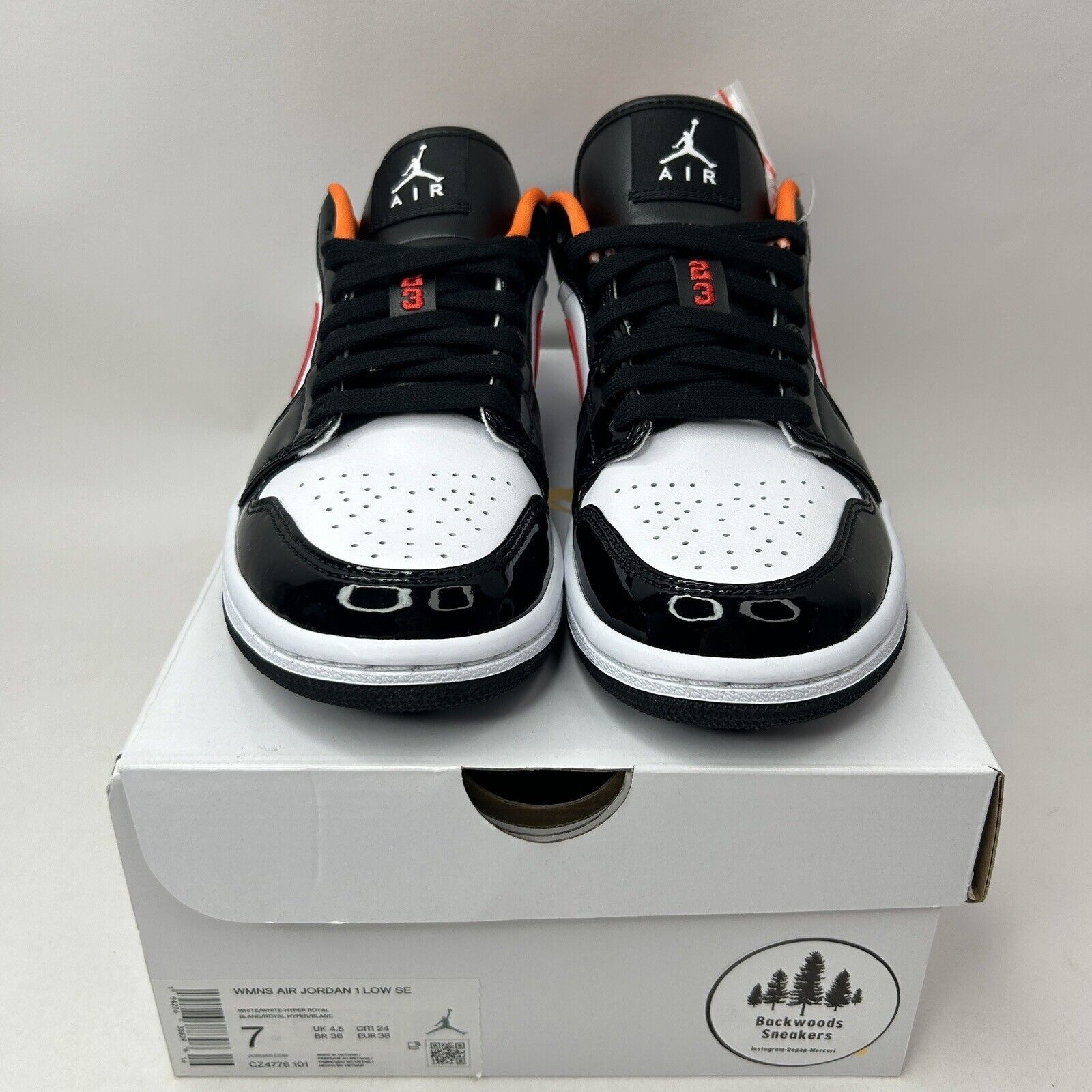 Nike Nike Air Jordan 1 Low SE “Black Toe Multi-Color” 2023 Size US 7 / IT 37 - 2 Thumbnail