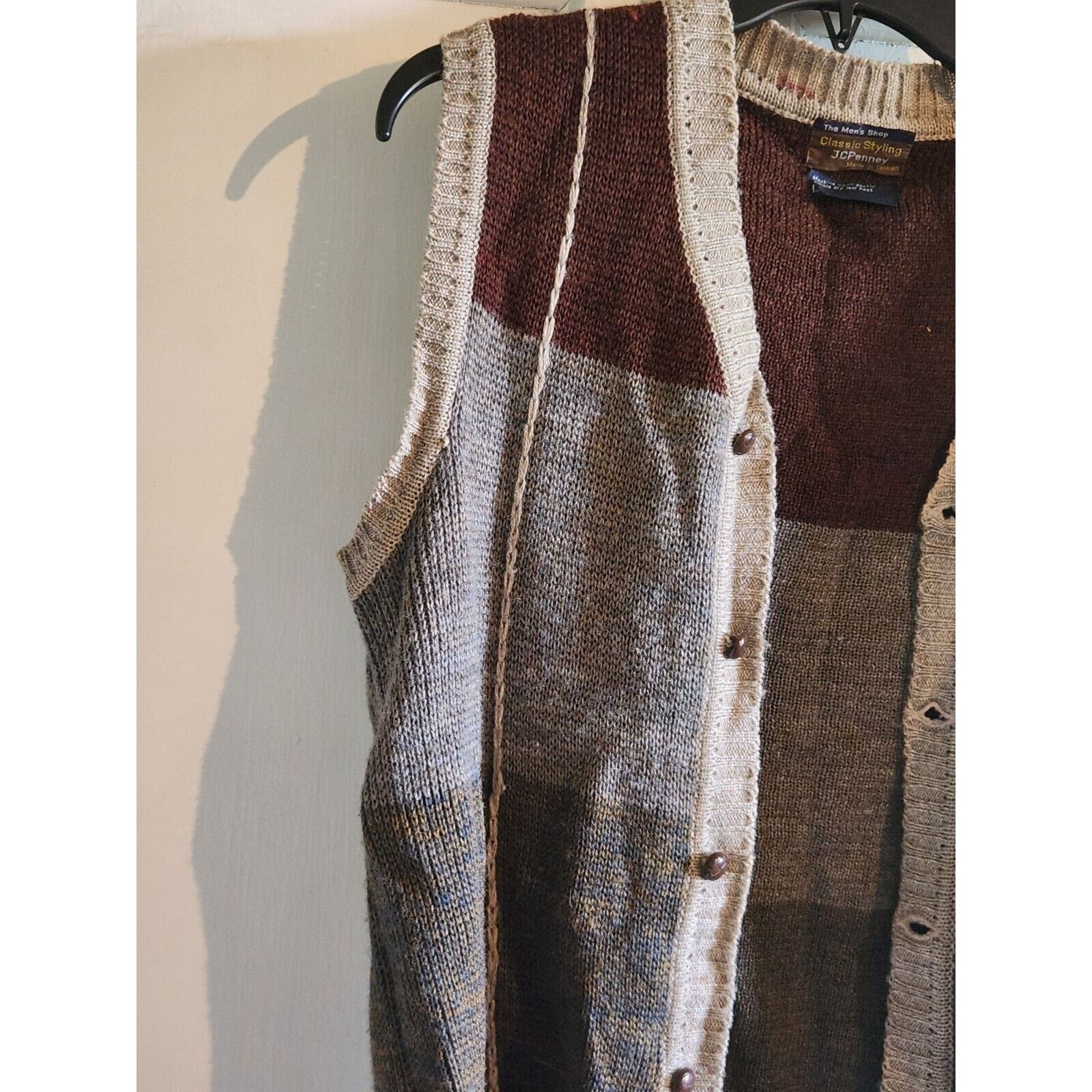 Other JC Penny's The Men's Shop Button Up Sweater Vest Wool Large Size US L / EU 52-54 / 3 - 4 Thumbnail
