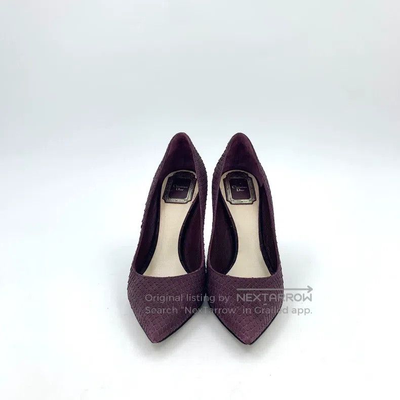 Dior Dior Purple snake pattern pointed toe thin heel high heels Size US 6 / IT 36 - 3 Thumbnail