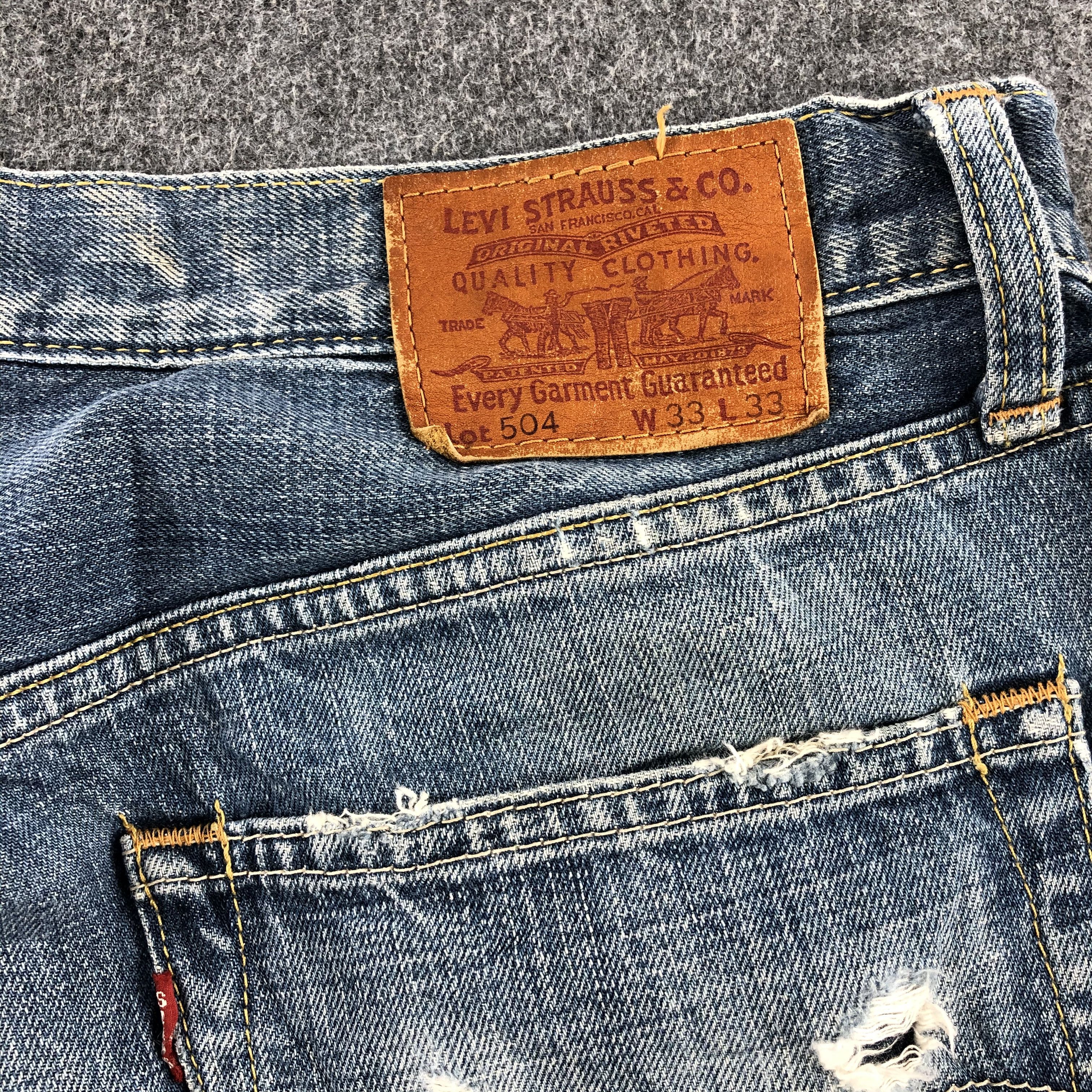 Levi's × Vintage 90s Vintage Blue Wash Levis 504 Jeans-JM2009 Size US 35 - 6 Thumbnail