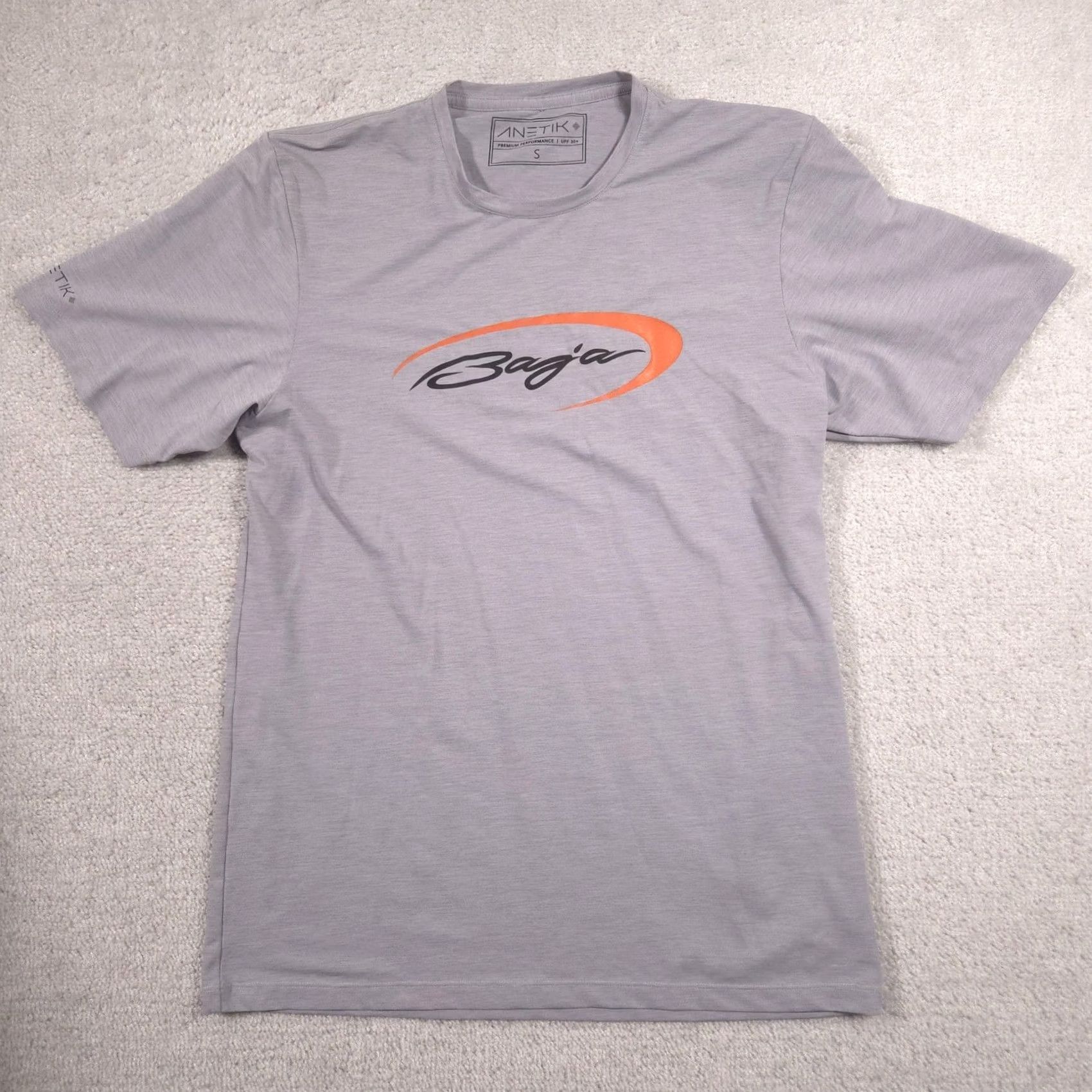 Vintage VINTAGE ANETIK Baja Shirt Mens S Gray UPF 30+ UV Sun Protection Performance Tee Size US S / EU 44-46 / 1 - 2 Thumbnail