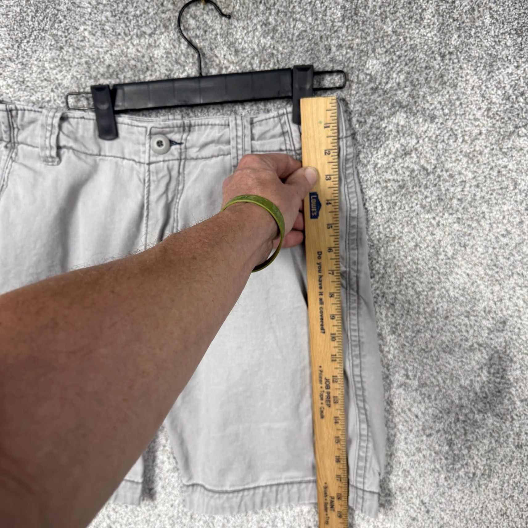Aeropostale Aeropostale Chino Shorts Mens 29 Gray Canvas Grunge Casual Slim Distressed Style 90s Skater Size US 29 - 2 Thumbnail