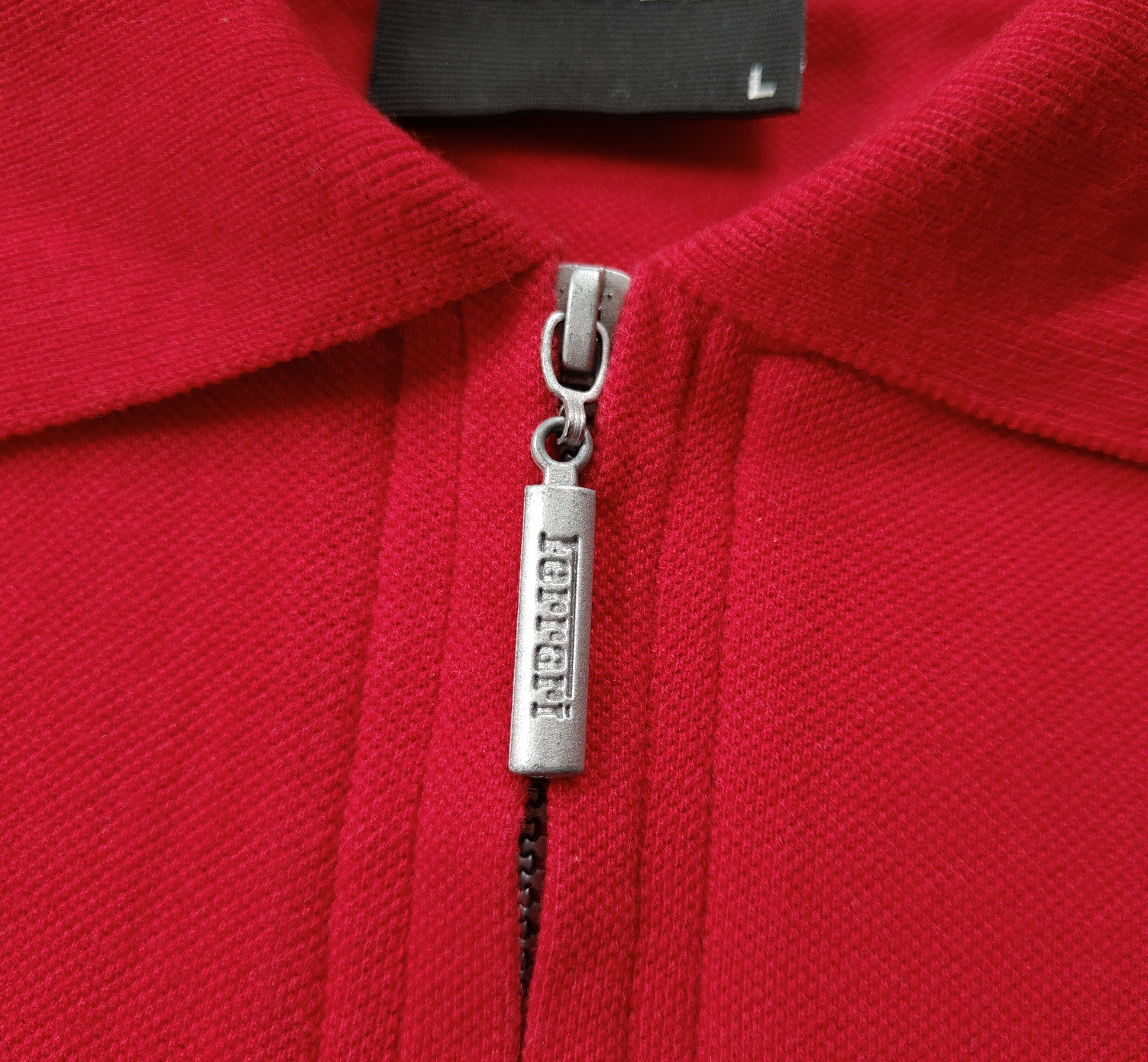 Ferrari Vintage 1999 Ferrari Men's Retro Red Zip Polo T Shirt sz L Size US L / EU 52-54 / 3 - 4 Thumbnail