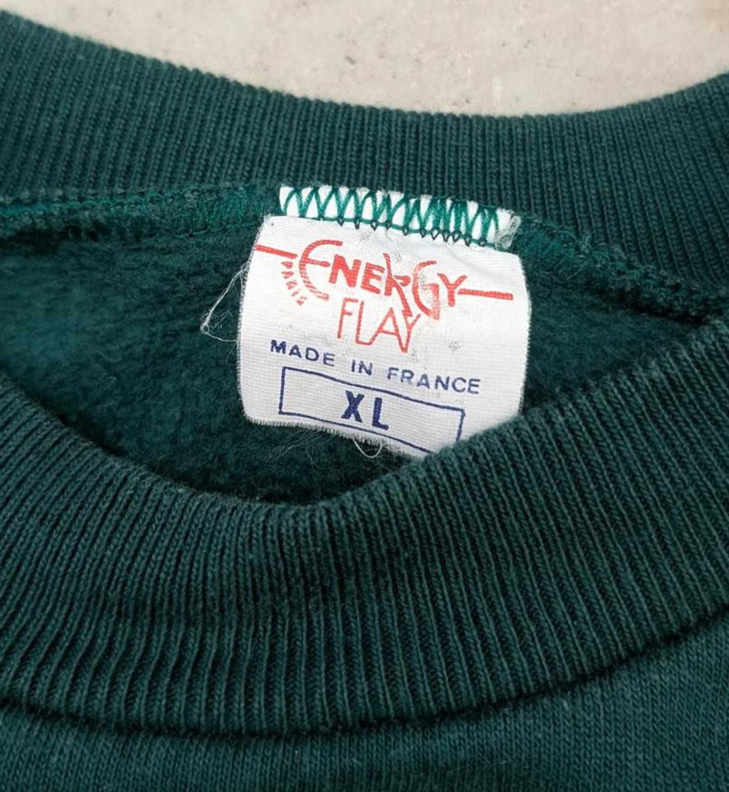 Vintage Vintage 80s University of Paris Sorbonne Green Sweater Size US L / EU 52-54 / 3 - 3 Thumbnail