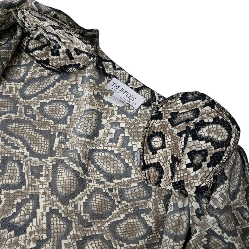 Vintage Vintage Truffles Top Blouse Animal Print Made in USA Plus 2X Size XXL / US 16-18 / IT 52-54 - 12 Thumbnail