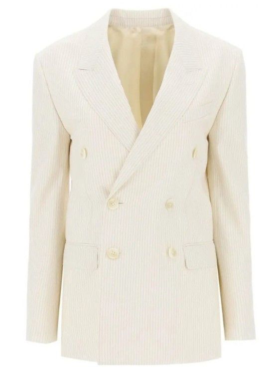 Celine o1y0725 Blazer in Ivory Size M / US 6-8 / IT 42-44 - 1 Thumbnail