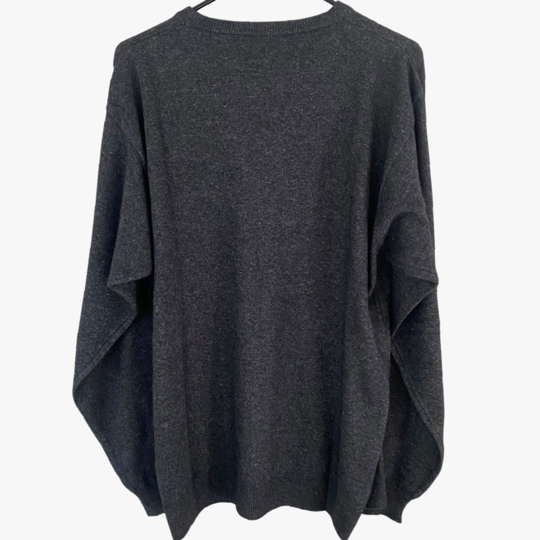 Vintage Amaro Italy Merino Wool Crewneck Sweater Gray Knit Long-Sleeve Pullover XL Men Size US XL / EU 56 / 4 - 3 Thumbnail