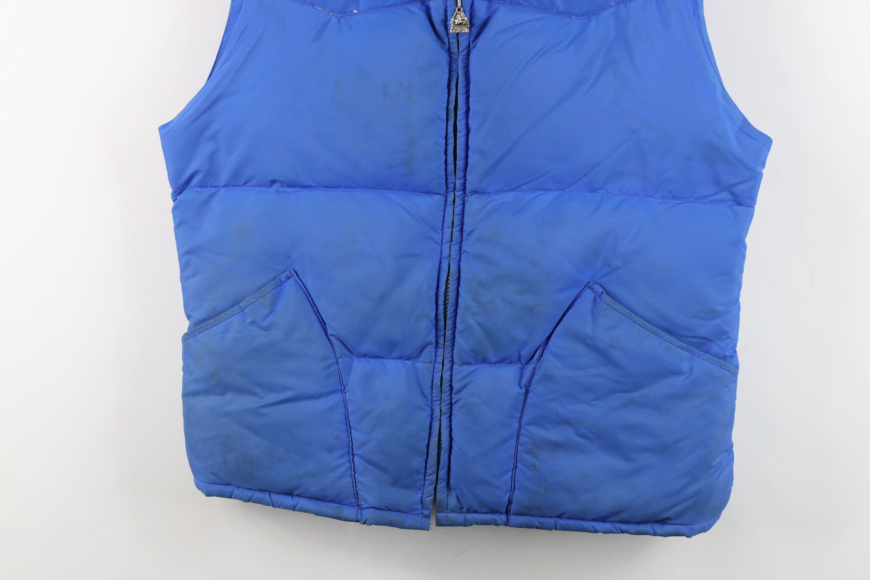 Vintage Vintage 70s Streetwear Duck Down Puffer Vest Jacket Blue Size US M / EU 48-50 / 2 - 3 Thumbnail