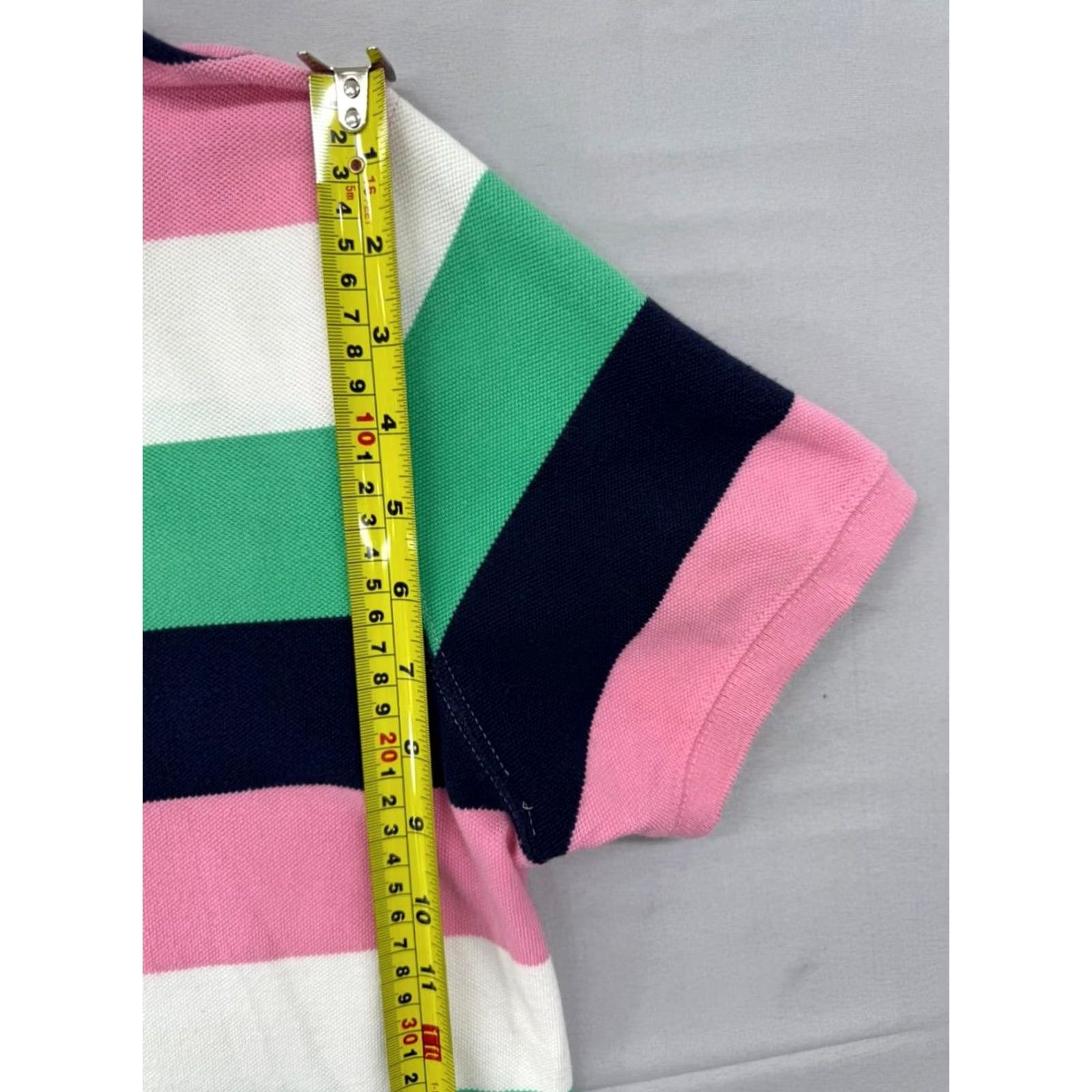 Tommy Hilfiger Tommy Hilfiger Mens M Multicolor Stripe Slim Fit Polo Cotton Shirt Size US M / EU 48-50 / 2 - 6 Thumbnail