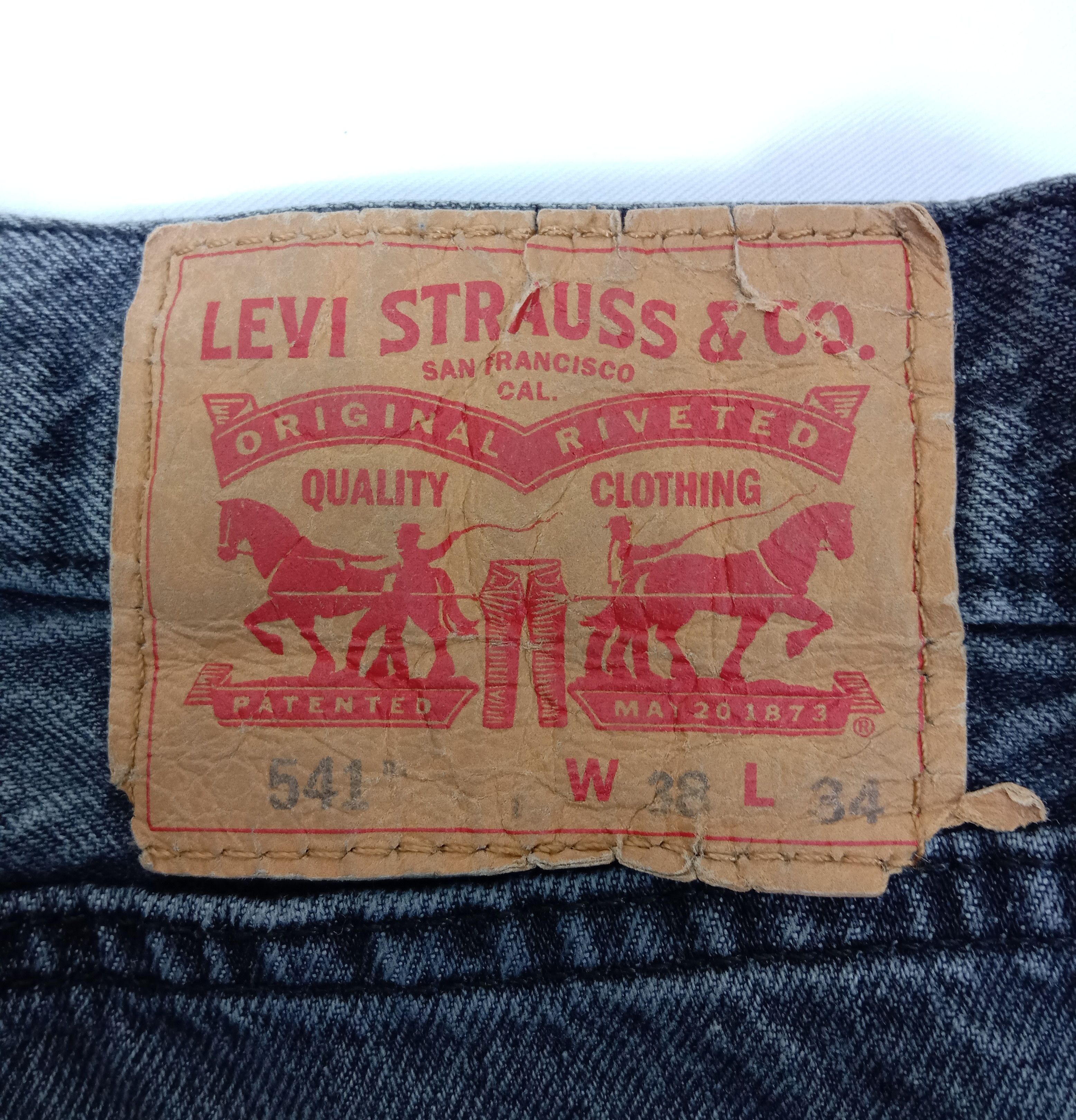 Levi's Vintage Levi's 541 Faded Black Jeans Athletic Fit Denim Size US 38 / EU 54 - 13 Thumbnail