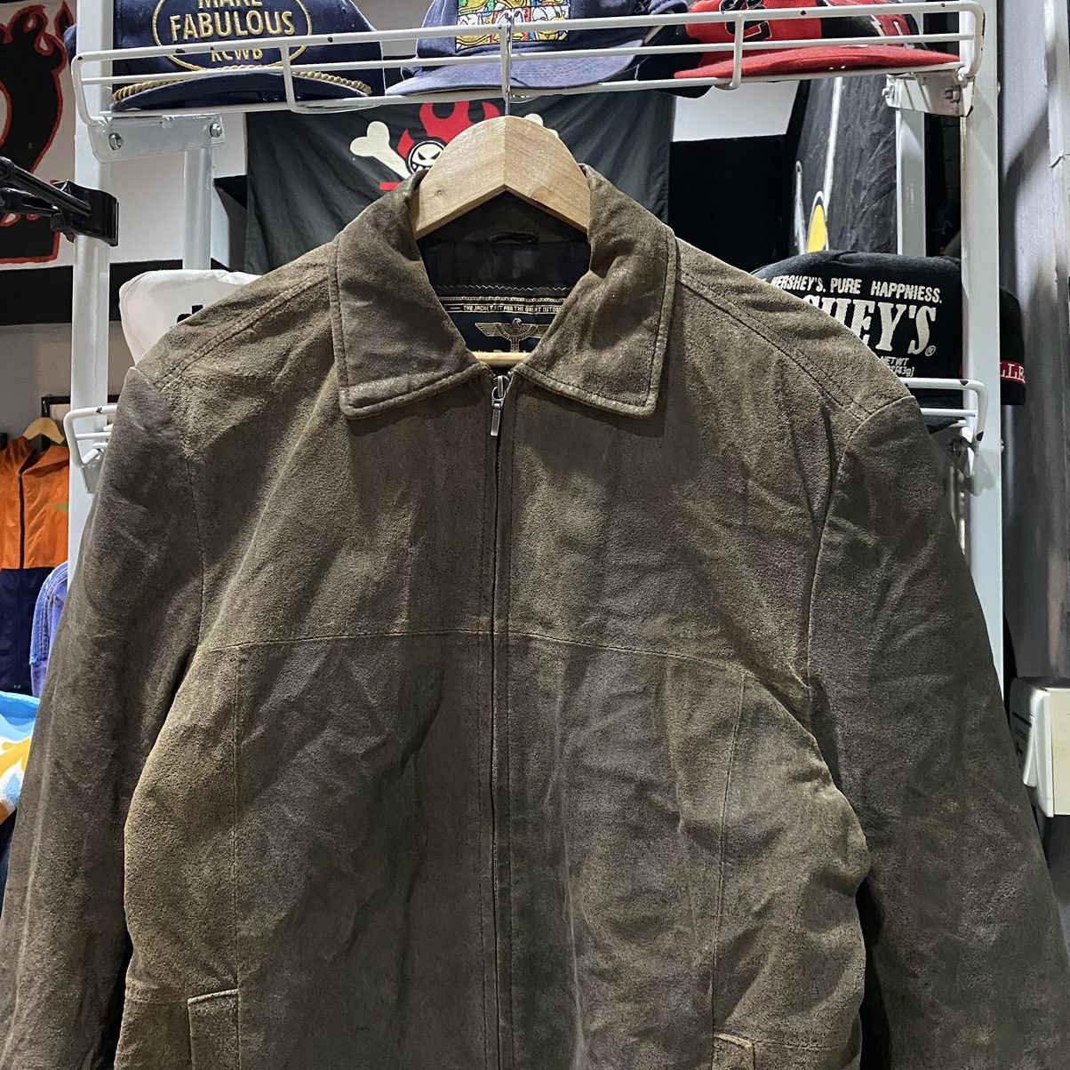 Boy London Rare Vintage 90s Boy London Suede Leather Jackets Size US L / EU 52-54 / 3 - 3 Thumbnail