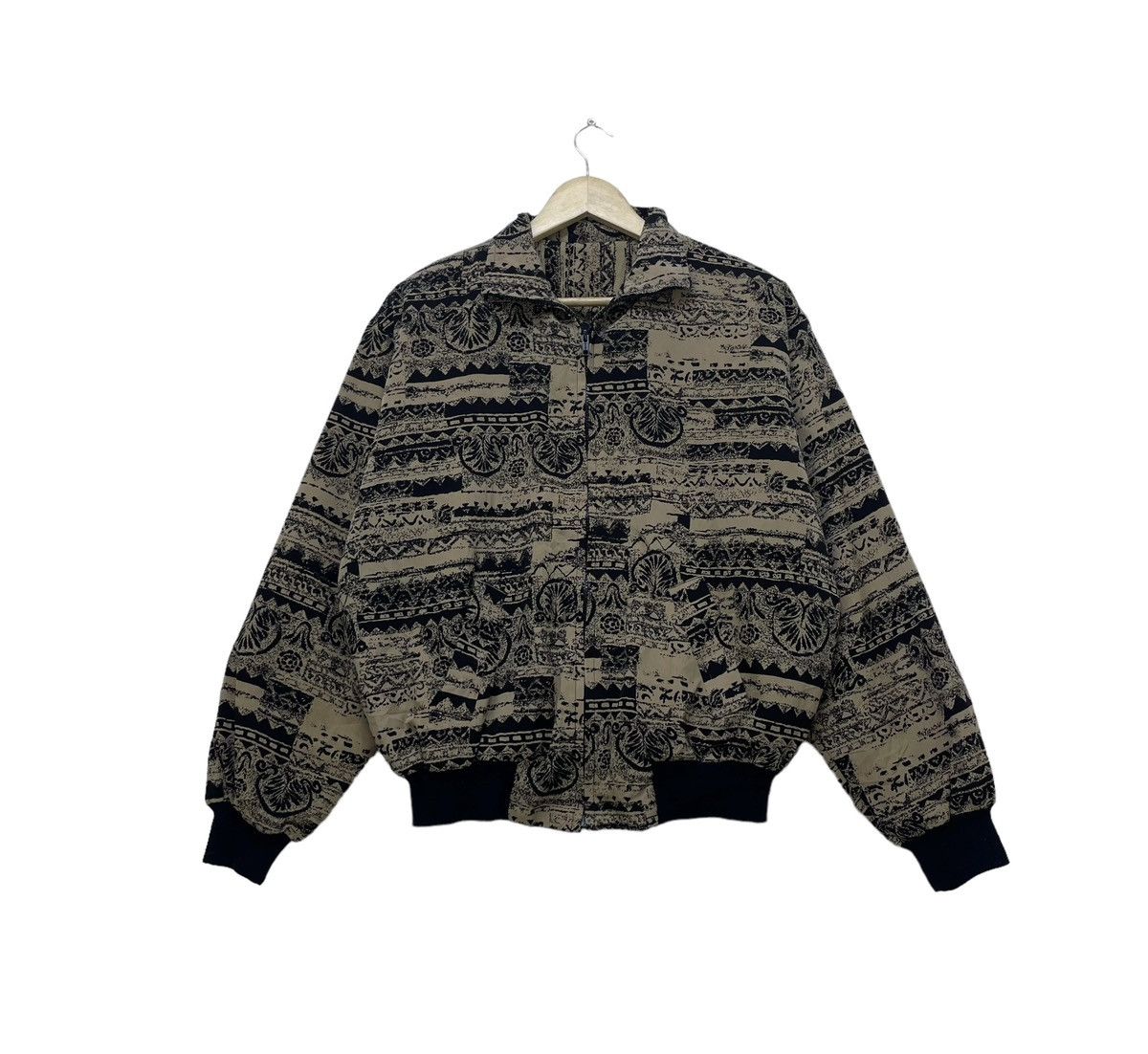45rpm 💥Japanese Brand Bomber Nice Design Full Print Jacket Size US M / EU 48-50 / 2 - 1 Thumbnail