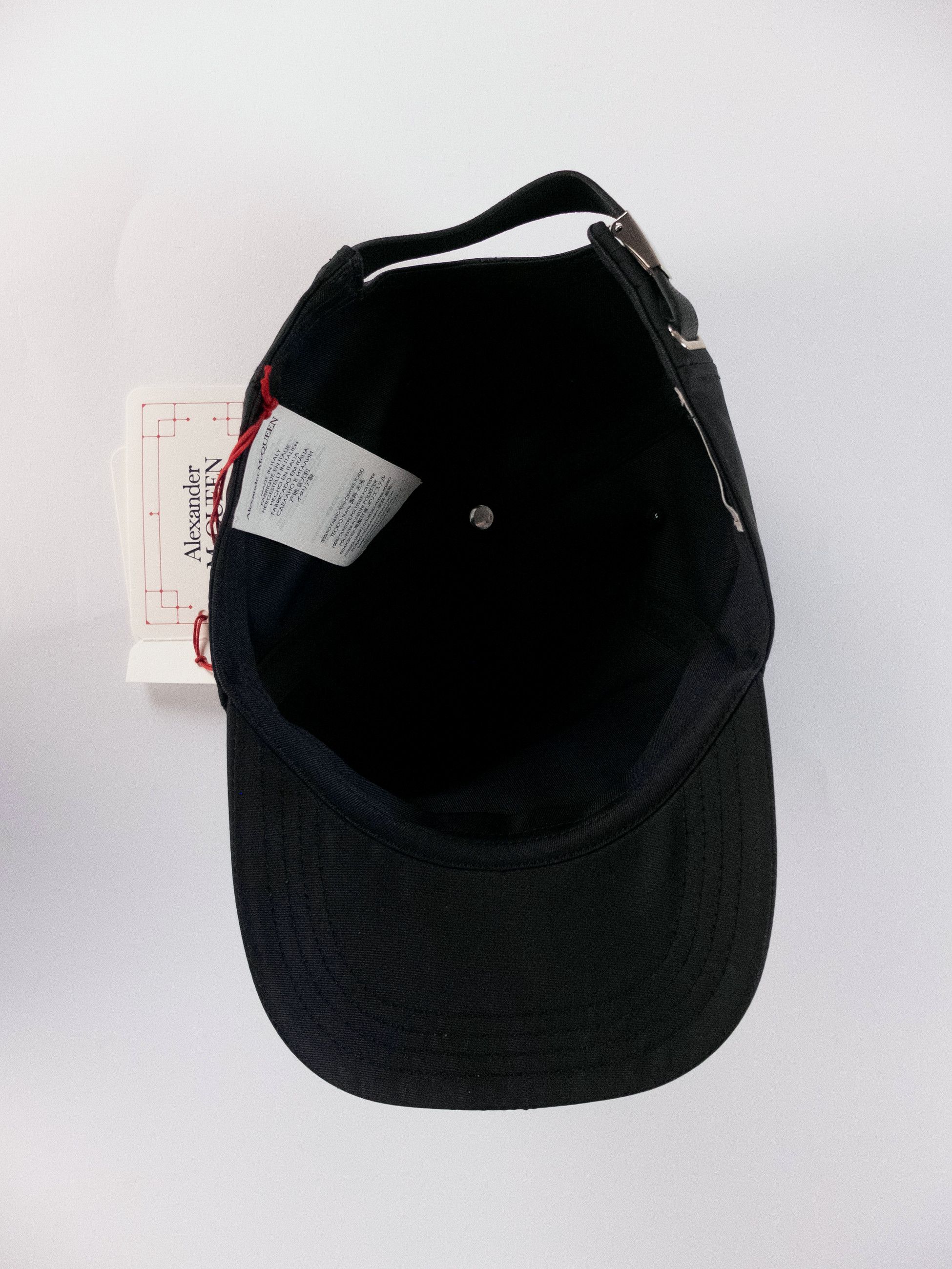 Alexander McQueen ALEXANDER MCQUEEN black graffiti logo baseball cap Large q Size ONE SIZE - 9 Thumbnail