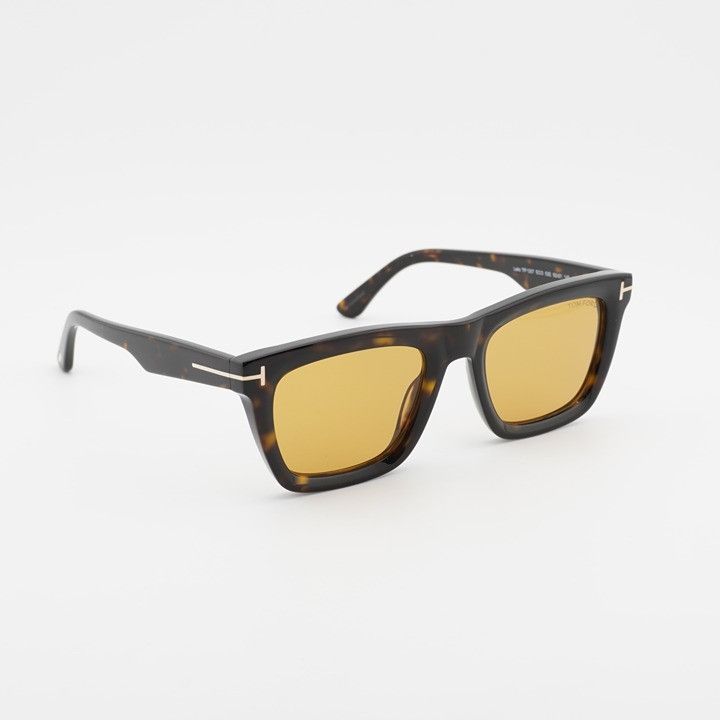Tom Ford Tom Ford Lelio FT1207 52E Sunglasses Dark Havana Square Size ONE SIZE - 5 Thumbnail