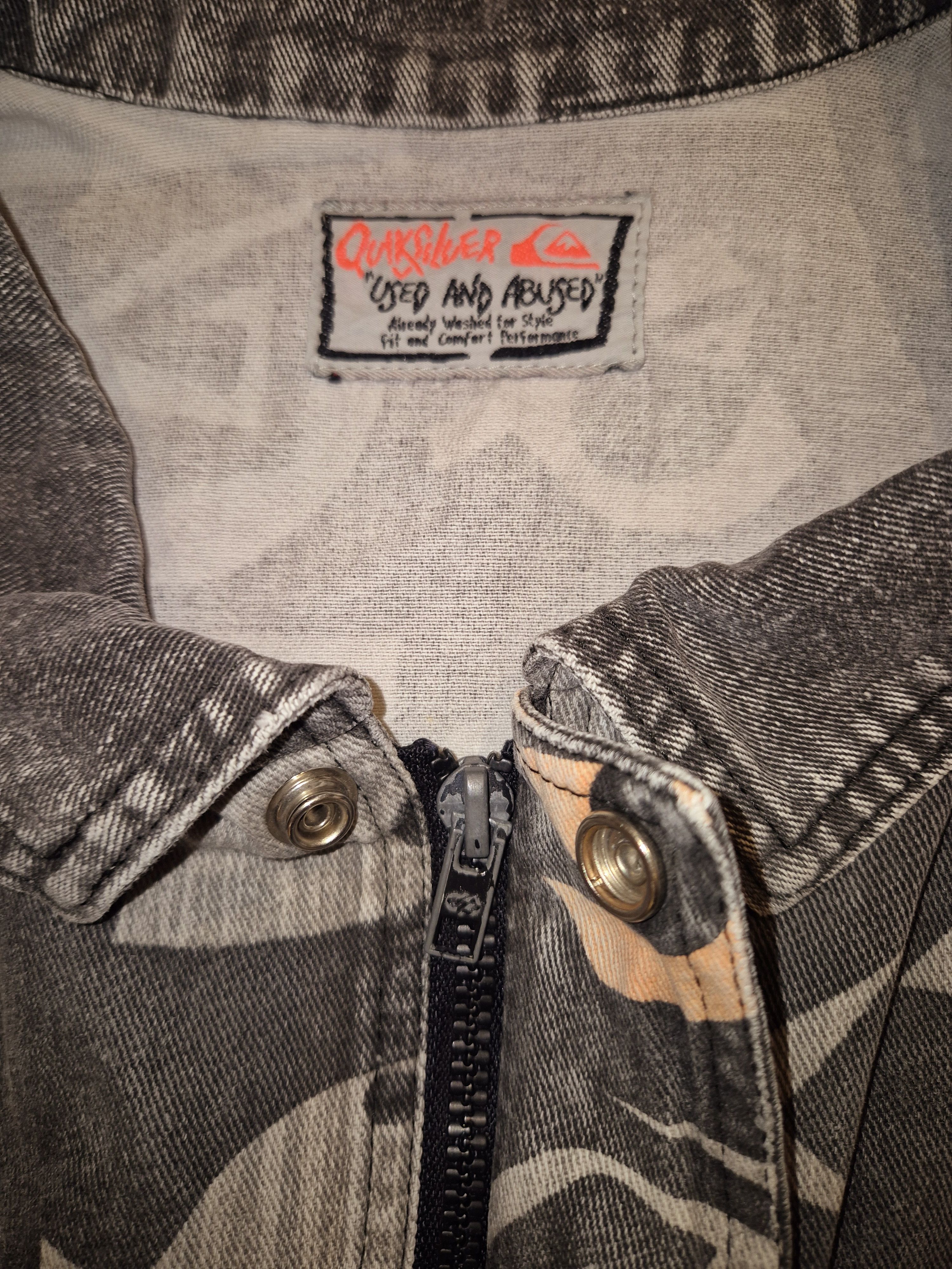 Quiksilver Quiksilver Used and Abused Rare 1988 Denium Jacket Size XL Size US XL / EU 56 / 4 - 8 Thumbnail
