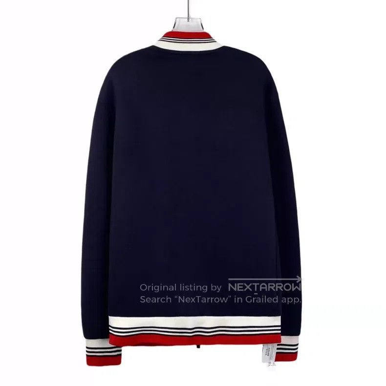 Fendi Fendi Navy blue little monster eye stripe zipper long slee Size US L / EU 52-54 / 3 - 2 Thumbnail
