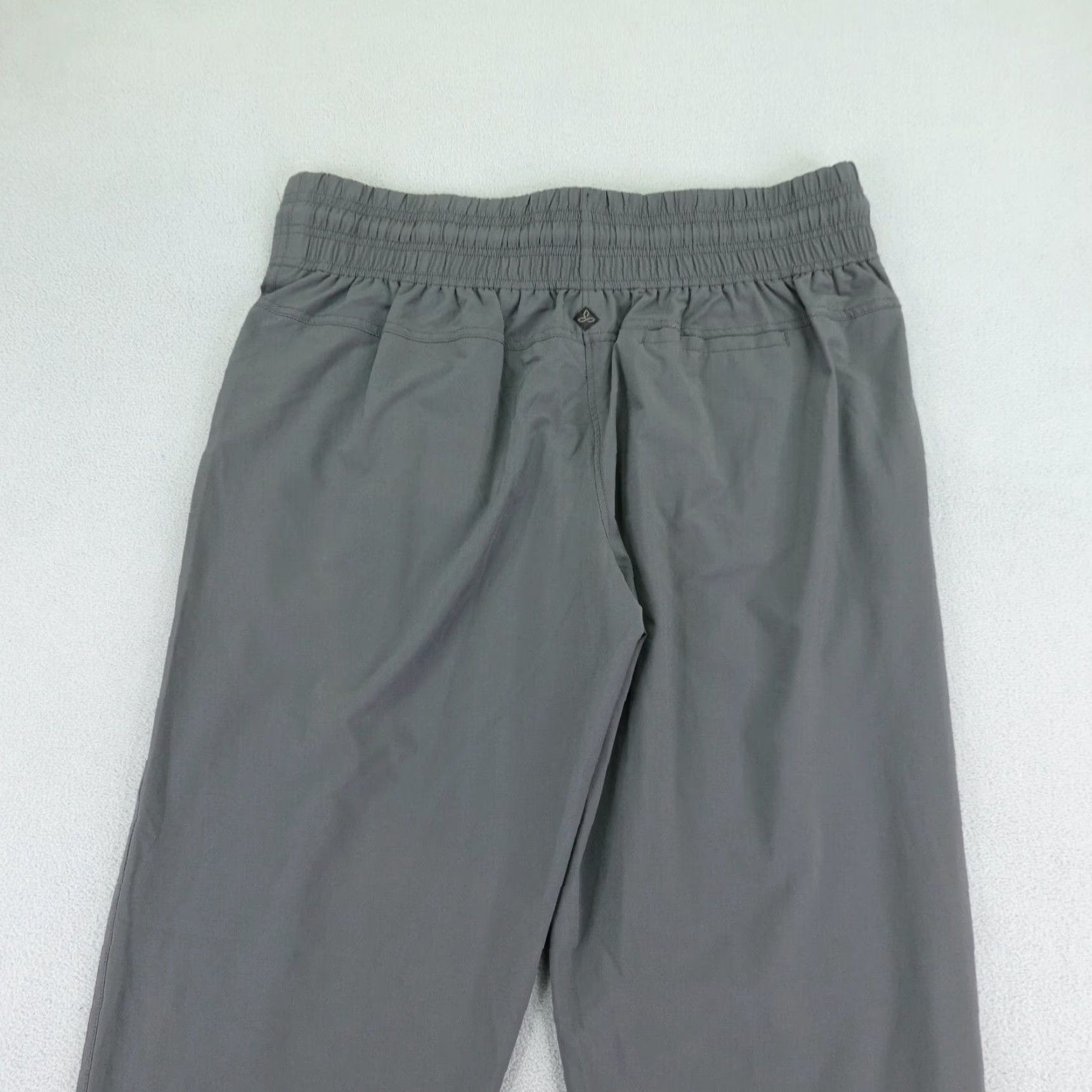 Prana VINTAGE Prana Pants Womens L Gray Windbreaker Tapered Joggers Athletic Workout Trail Size 33" - 5 Thumbnail
