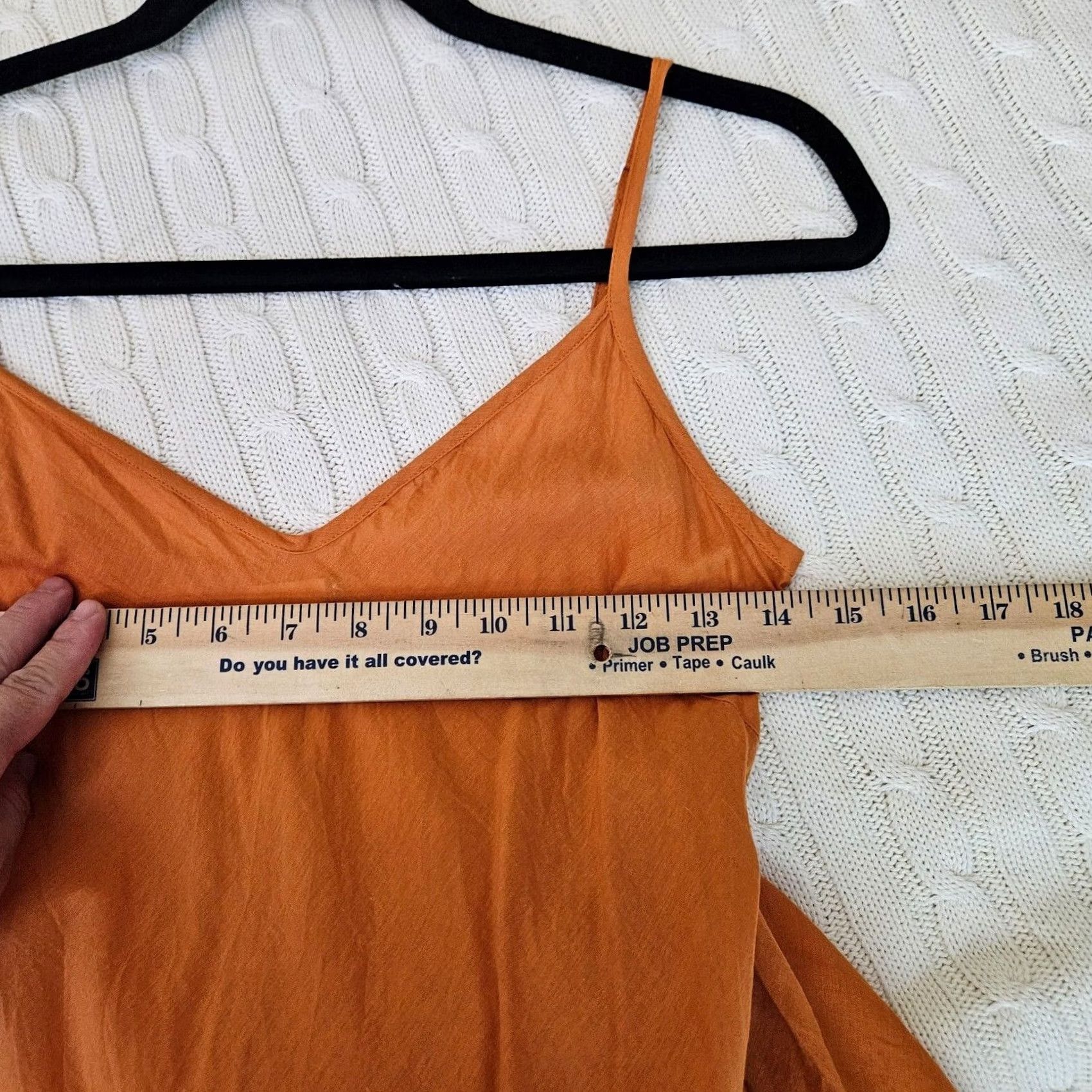 Vintage Matta Women's V-Neck Maxi Sleeveless Circe Dress S Orange Solid Dress Maxi Women's S Orange Circe 90s? Size S / US 4 / IT 40 - 7 Thumbnail