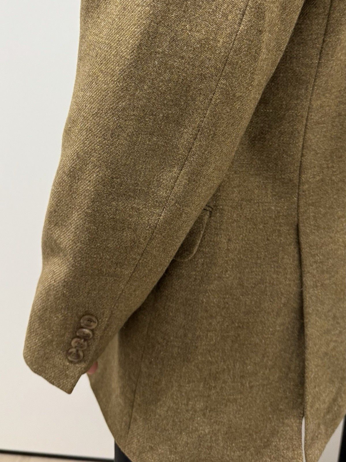Loro Piana Mens Blazer Ing Loro Piana Cashmere Coarsehair Goat Wool Size 44L - 8 Thumbnail