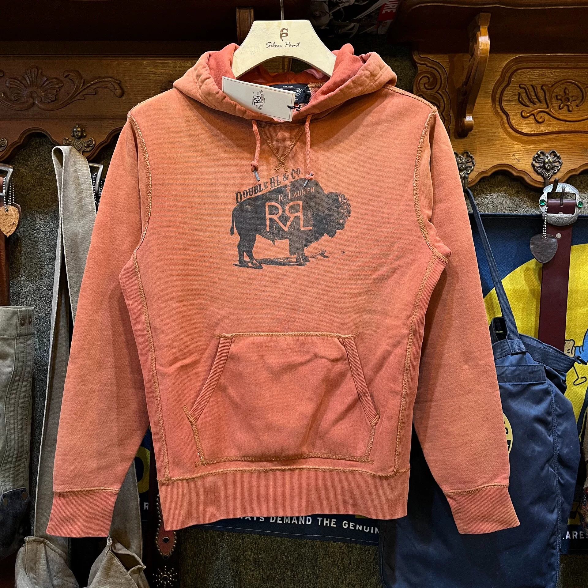 RRL Ralph Lauren rrl water-washed buffalo sweatshirt by ralph lauren Size US S / EU 44-46 / 1 - 1 Thumbnail