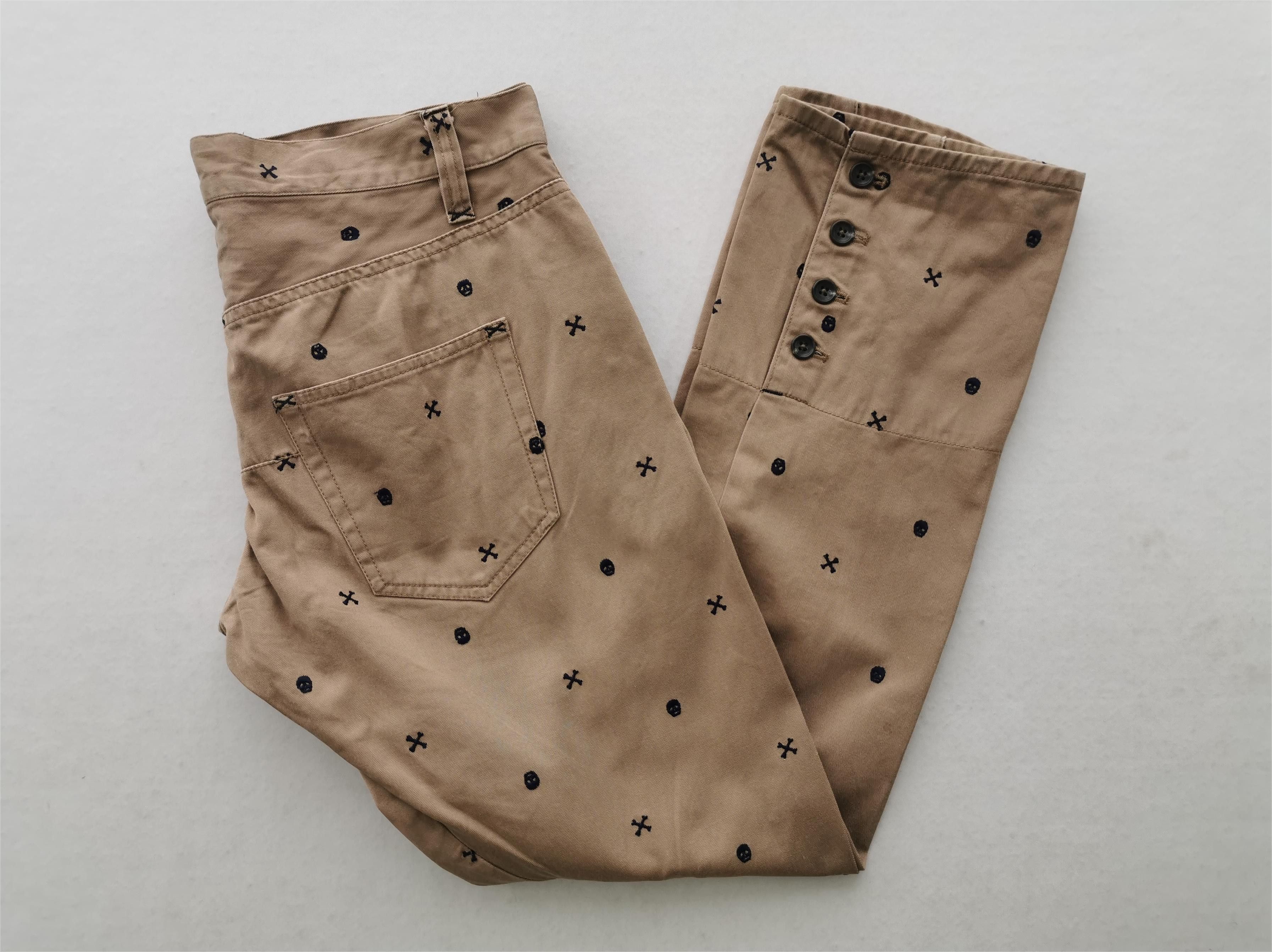 Vintage PPFM Monogram Trouser Pants Size L Waist 33 Size US 33 - 4 Thumbnail