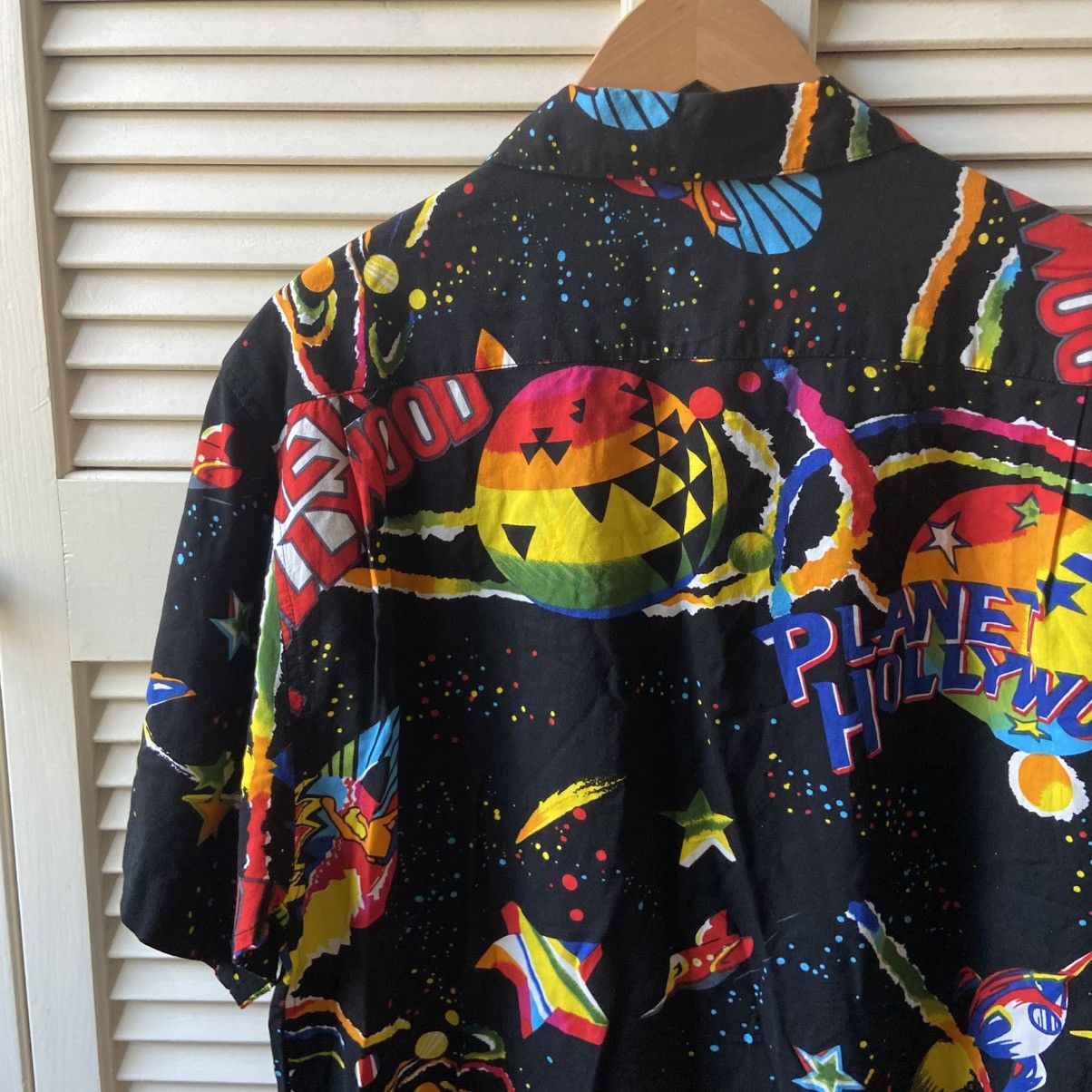 Planet Hollywood × Vintage Vintage 1991 Jams World Planet Hollywood Space Island Shirt Size US L / EU 52-54 / 3 - 8 Thumbnail