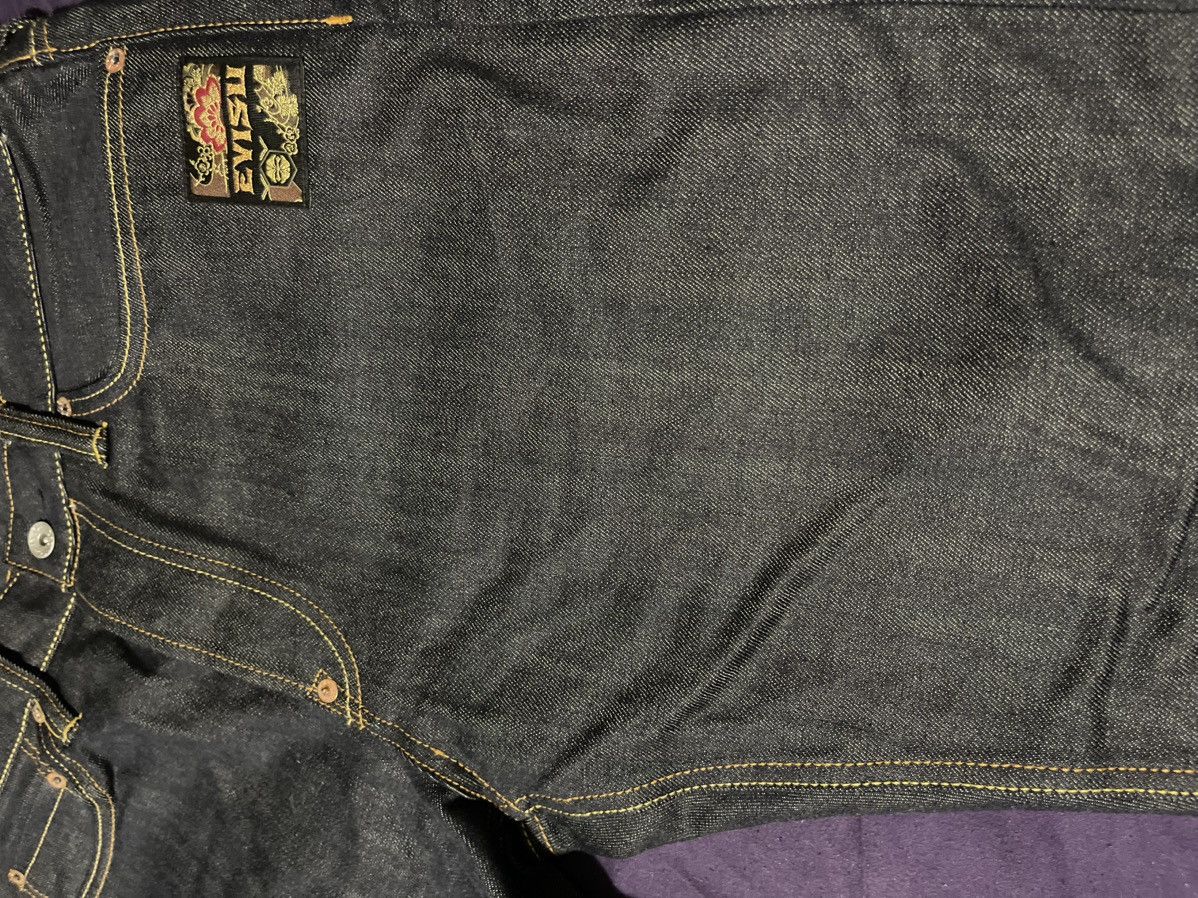 Other Evisu Grateful Crane Daicock Print Taper Jeans Size US 33 - 9 Thumbnail
