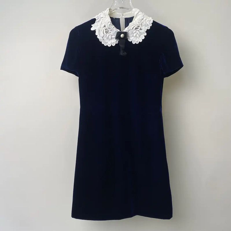 Miu Miu Miu Miu Blue Cotton Women’s Dress Size S 0089 Size S / US 4 / IT 40 - 1 Thumbnail