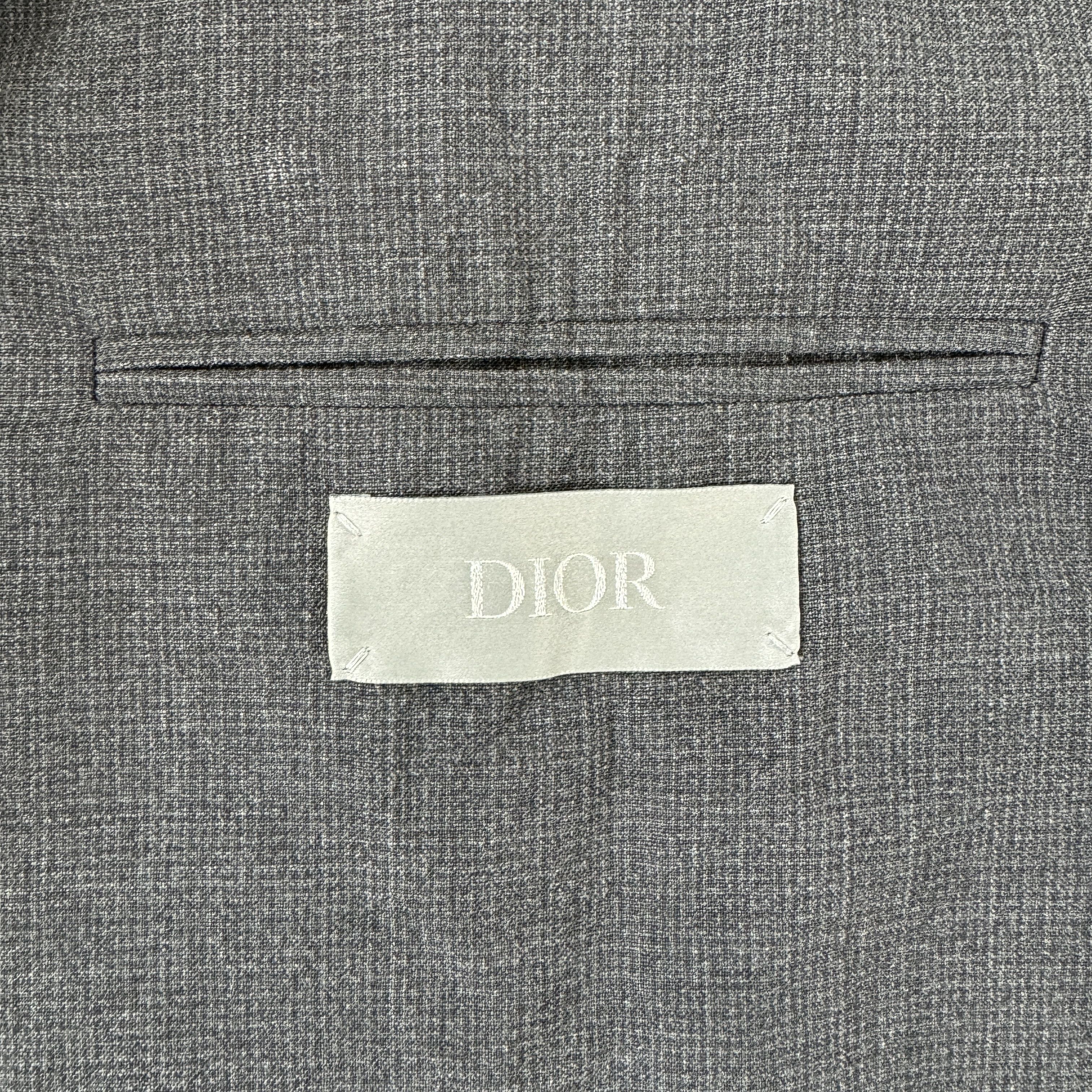 Dior Dior Homme Logo Detailed Zip Up Jacket In Grey RRP £2450 Size US S / EU 44-46 / 1 - 9 Thumbnail