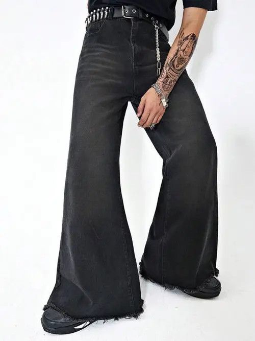 Jean Wide Leg Opium 90s Jeans Denim Size US 36 / EU 52 - 2 Thumbnail